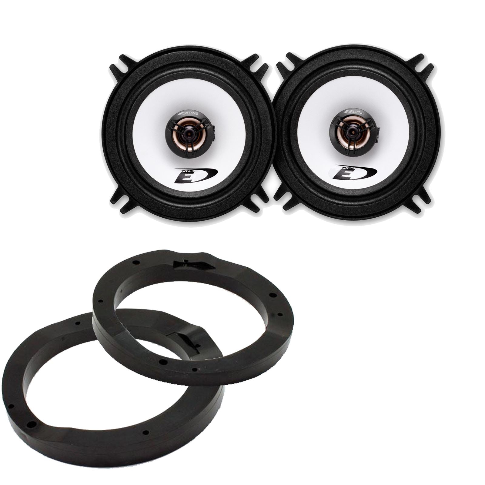 Alpine SXE-1325S 2-Way 130mm/13cm/5.25" Coaxial Speakers (Per Pair 400 Watts) Fits Mercedes E-Class 1996-02
