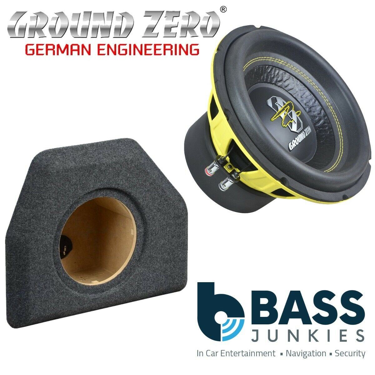 Volkswagen Passat 2005-2014 Ground Zero GZIW 10SPL - 10" Inch 25cm 700 Watts Car Subwoofer Custom Bass Box Kit