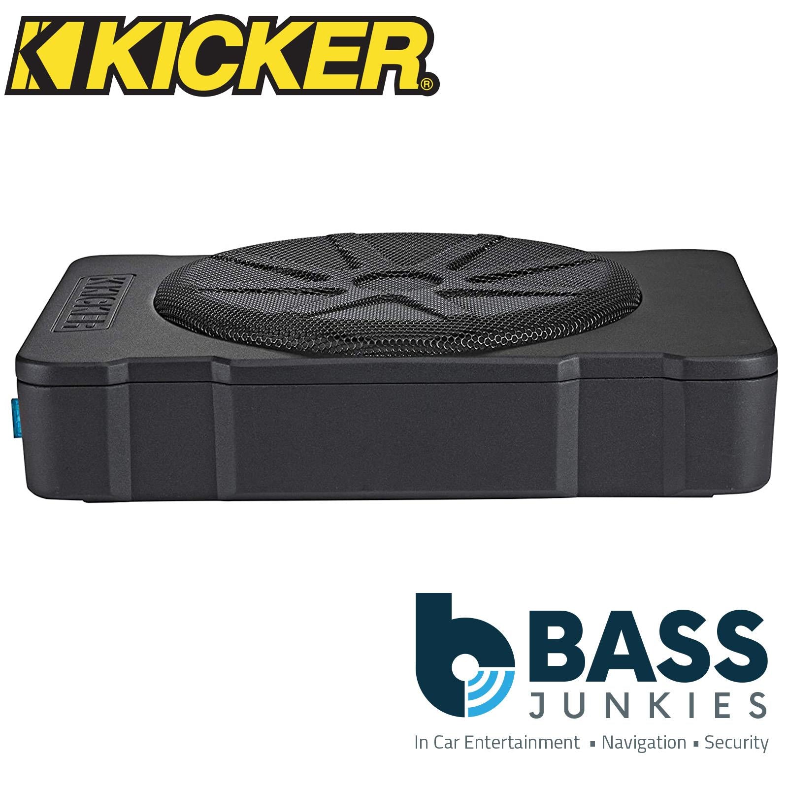 Kicker 46HS10 10" 360 Watts Space Saver Powered Active Car Underseat Bass Box Enclosure