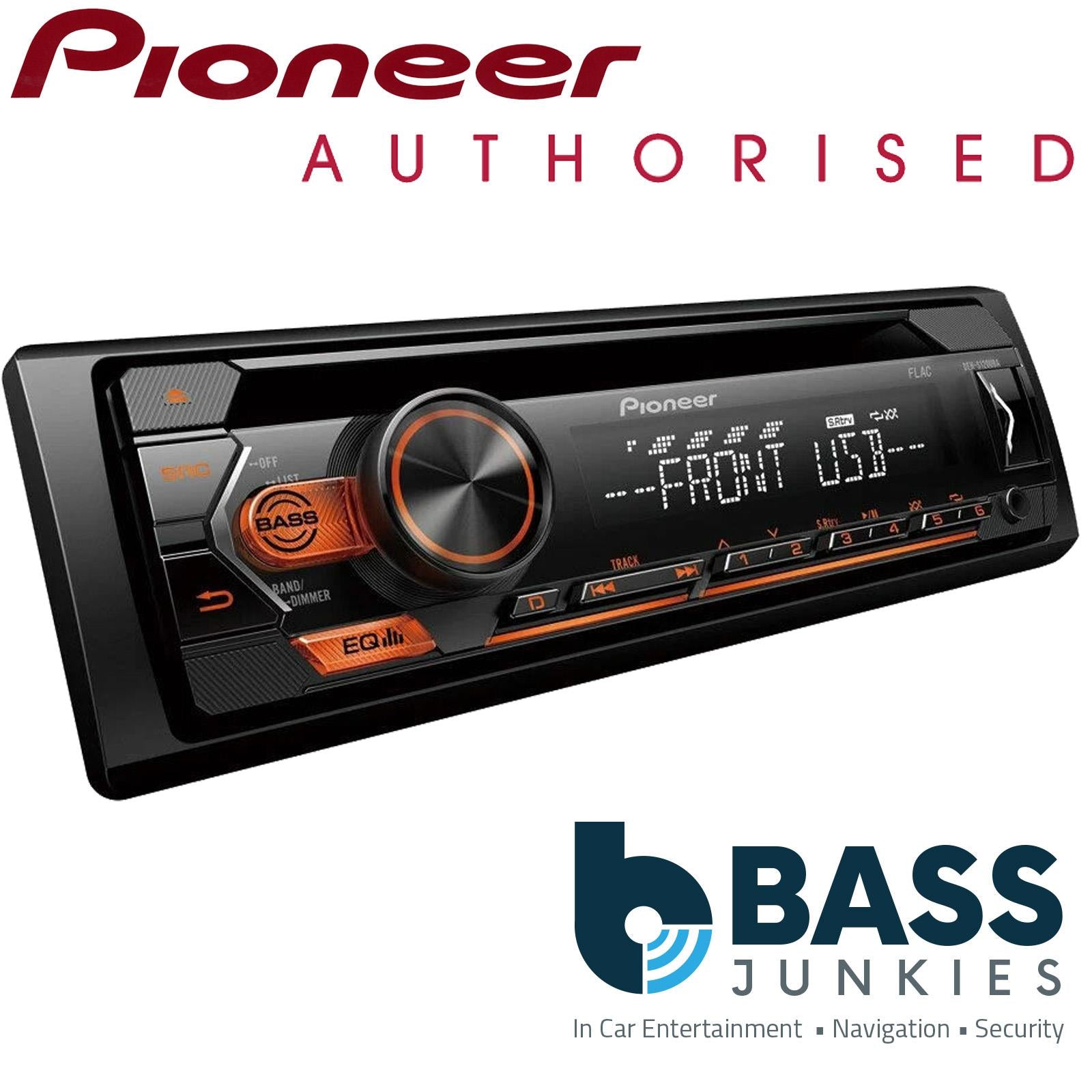 Pioneer DEH-S120UBA CD MP3 USB AUX 1 RCA Car Stereo Radio Player Amber Display