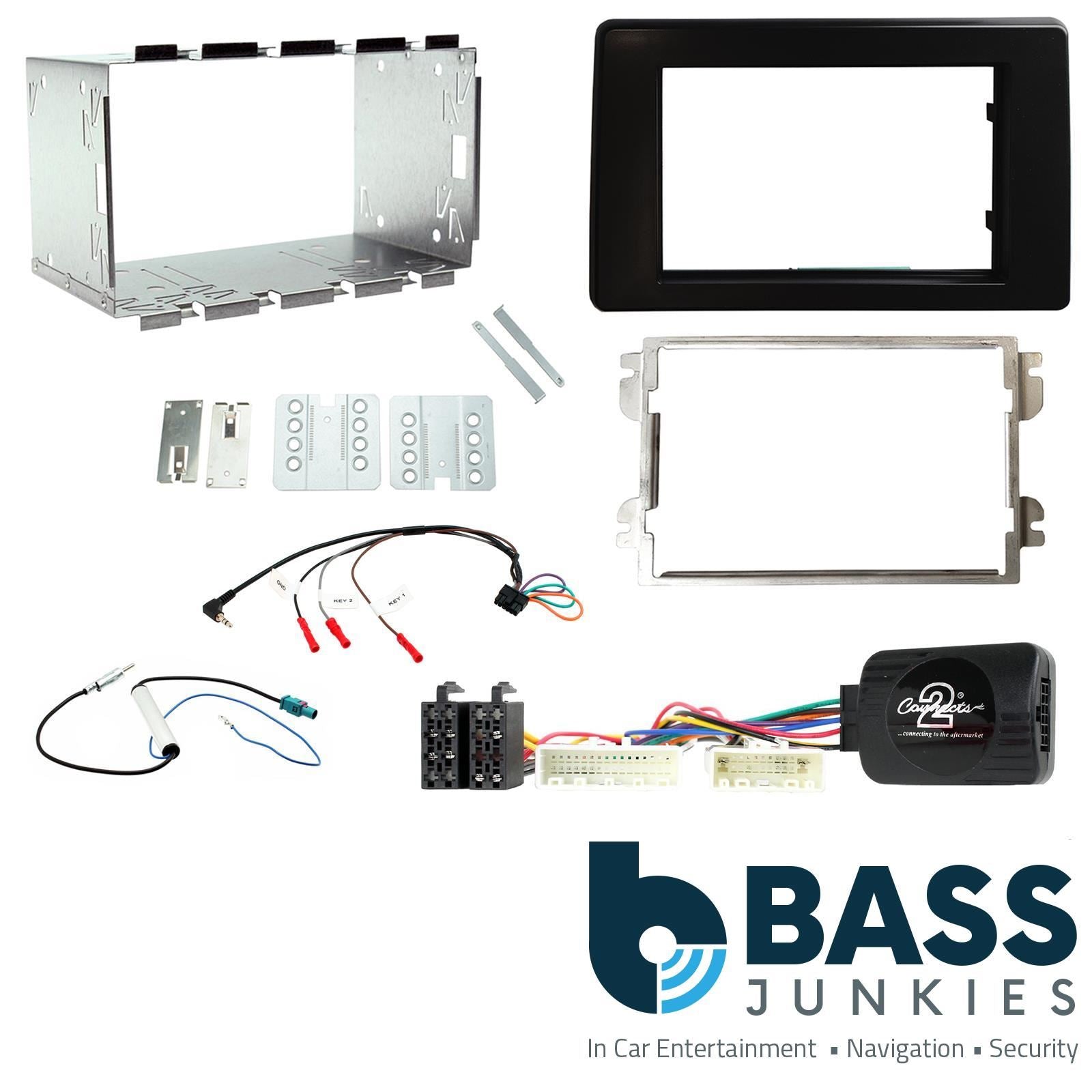 Double Din Stereo Fitting Kit + Steering Wheel Stalk Controls to fit Renault Master 2020- | Nissan NV400 2020- | Opel Movano 2020- | Vauxhall Movano 2020-