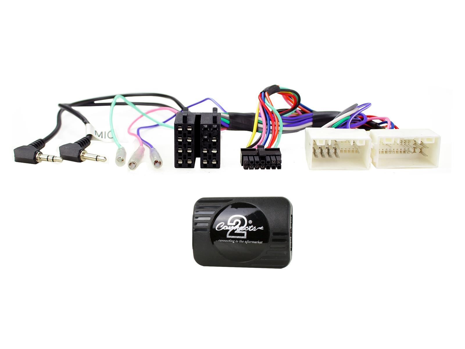 Grundig 6.8" Apple Android Double Din Stereo Fitting Kit + Steering Wheel Stalk Controls to fit SsangYong Musso 2018-21