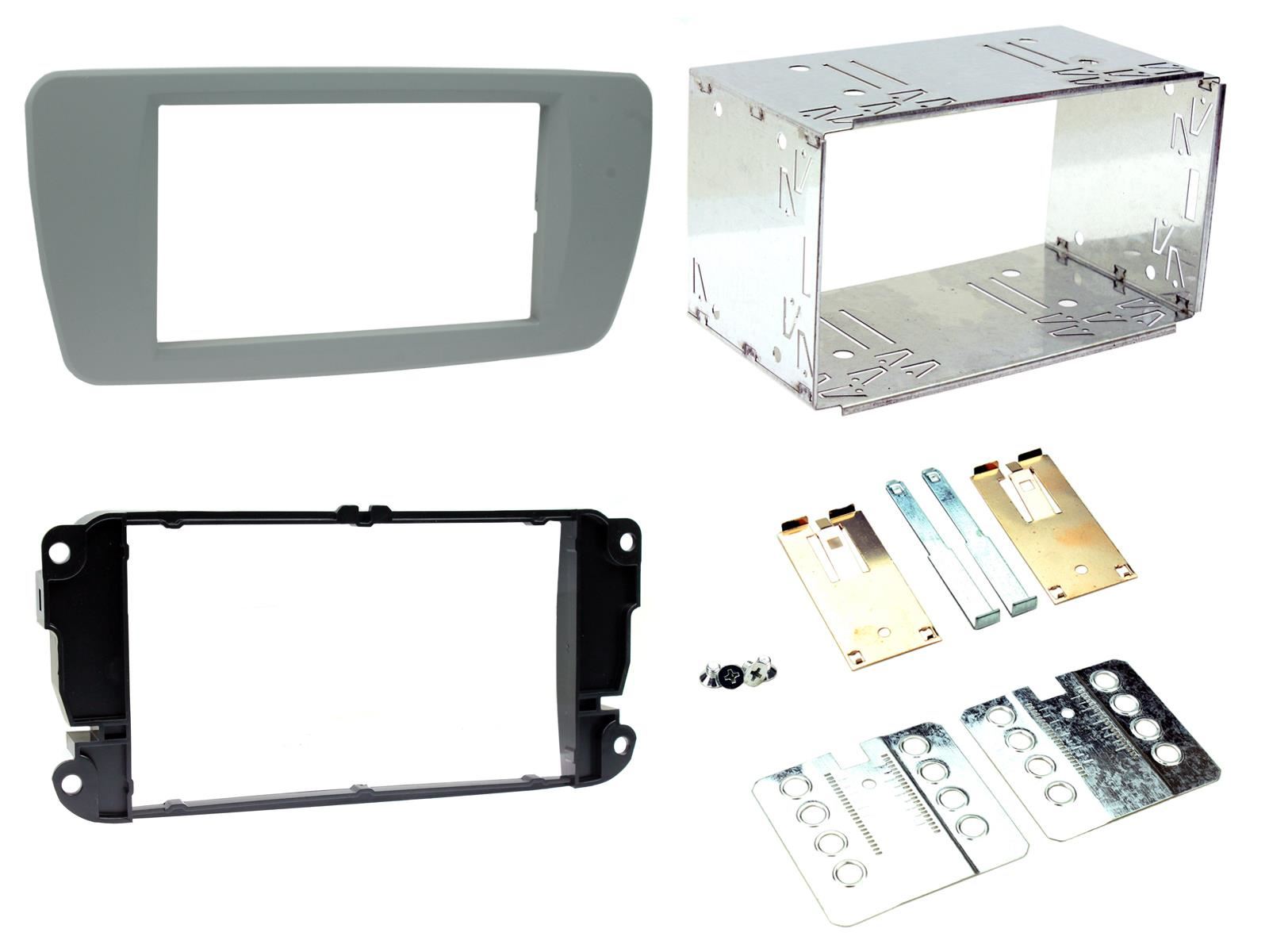 Connects2 CTKST03 - Seat Ibiza 2008-2014 Double Din Fascia & Steering Wheel Interface Installation Kit