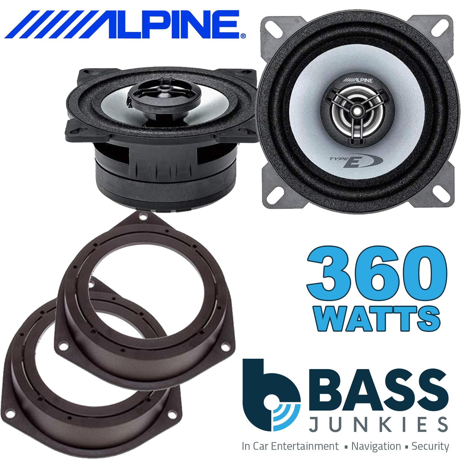 Alpine SXE-1025S 100mm/10cm/4" 2-Way Coaxial Car speakers (Per Pair Max 360|50 watts RMS) Fits Iveco Daily 2014-21