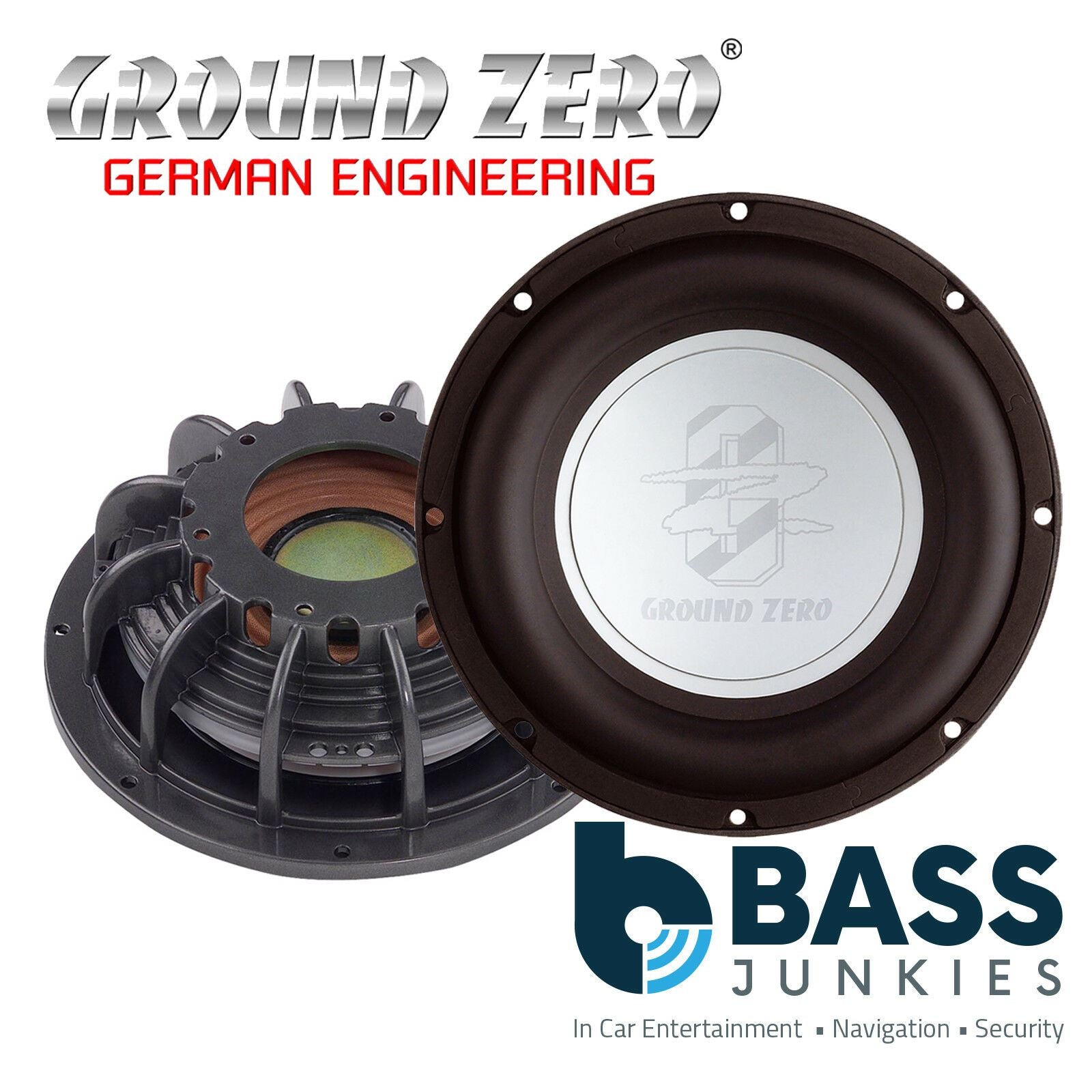 Ground Zero GZUP 12 - 12" Inch 30cm Aluminium Cone Subwoofer Passive Radiator
