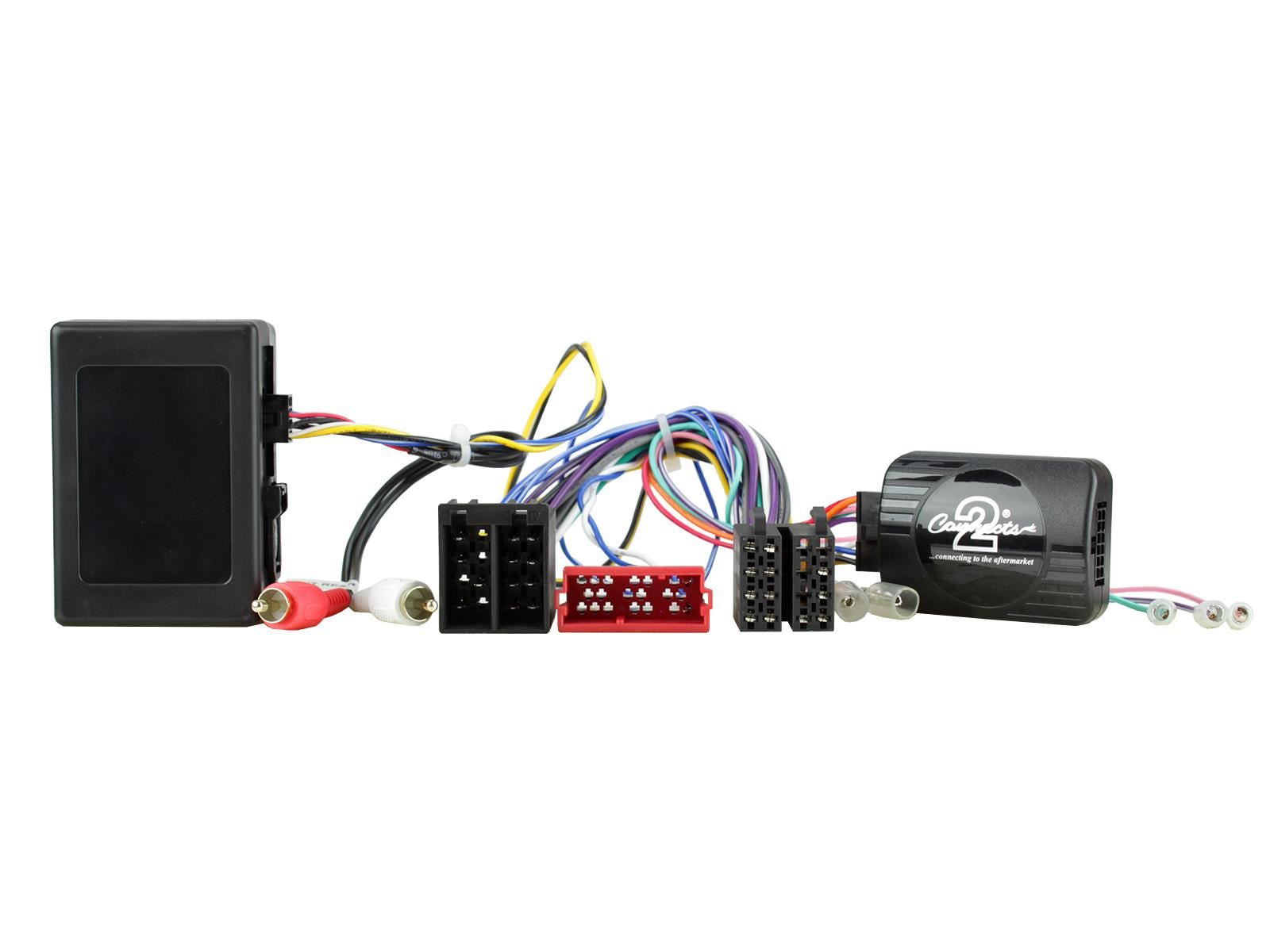 Connects 2 CTKPO02 - Porsche Cayenne 2002 - 2007 Double Din Fascia & Steering Wheel Interface Installation Kit