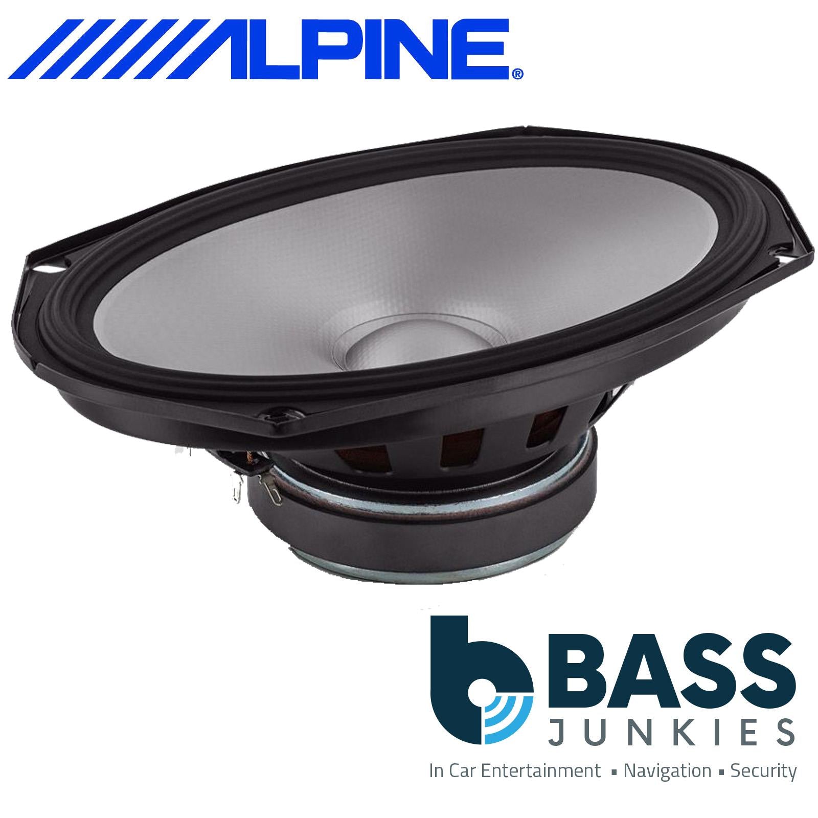 Alpine S2-S69C - 6"x9" 520 Watts 2 Way Component Shelf Car Speakers & Tweeters
