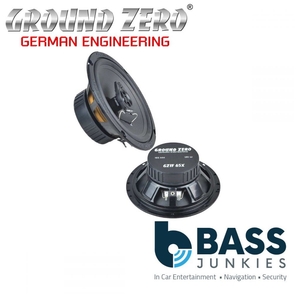 Ground Zero GZIF 65X - 6.5" Inch 16.5cm 2-Way 120 Watts 4 Ohm Coaxial Car Speakers