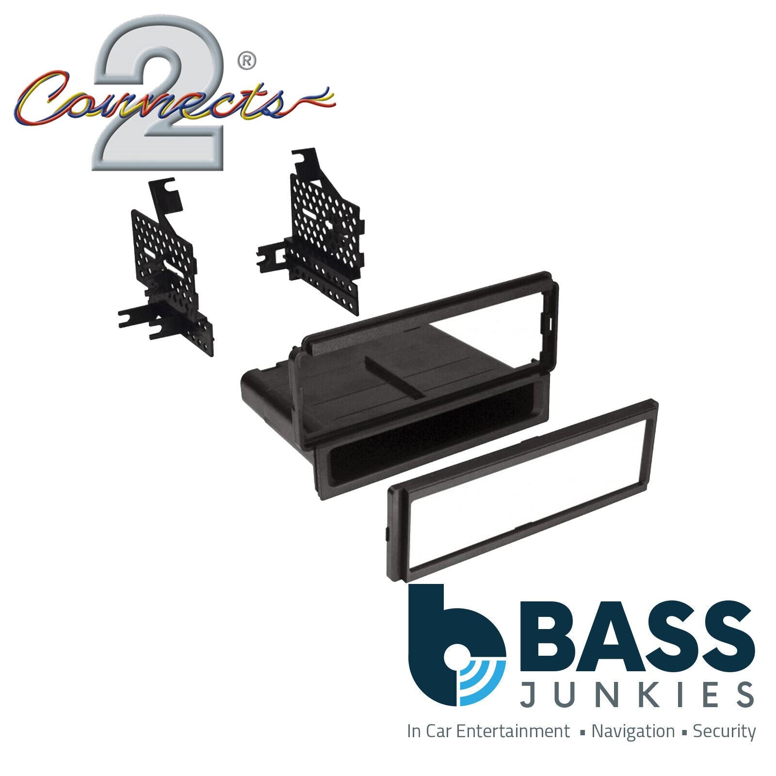 Connects2 CT24NS33 - Nissan Frontier, Pathfinder, Titan, Xterra, Equator Single Din Fascia with Pocket