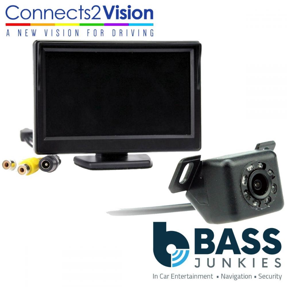 Connects2 CAM-28 Universal Car Van Rear Reverse Camera & 5" Dash Mount Screen Kit