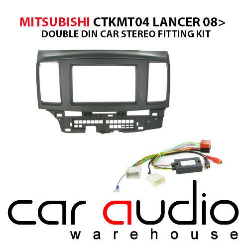 Connects2 CTKMT04 - Mitsubishi Lancer 2008-2010 Car Double Din Fascia Fitting Kit