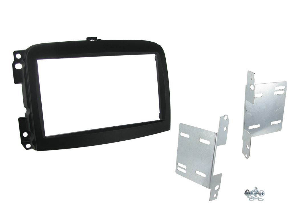 SONY DAB+ Apple | Android Double Din Stereo Fitting Kit + Steering Wheel Stalk Controls to fit Fiat 500L 2012-18