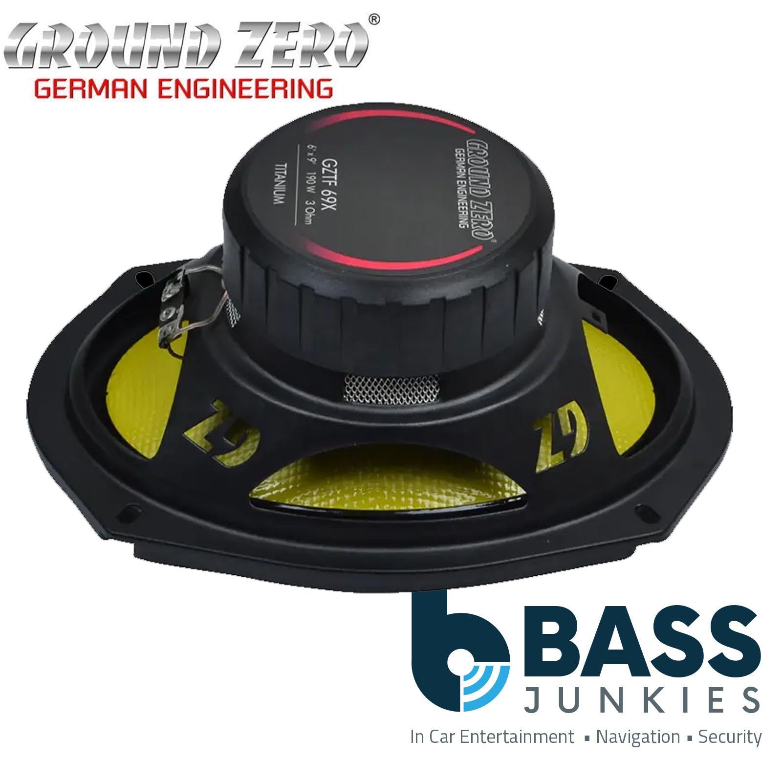 Ground Zero GZTF 69X 6x9 Inch 3-way Car Audio Coaxial Speaker System