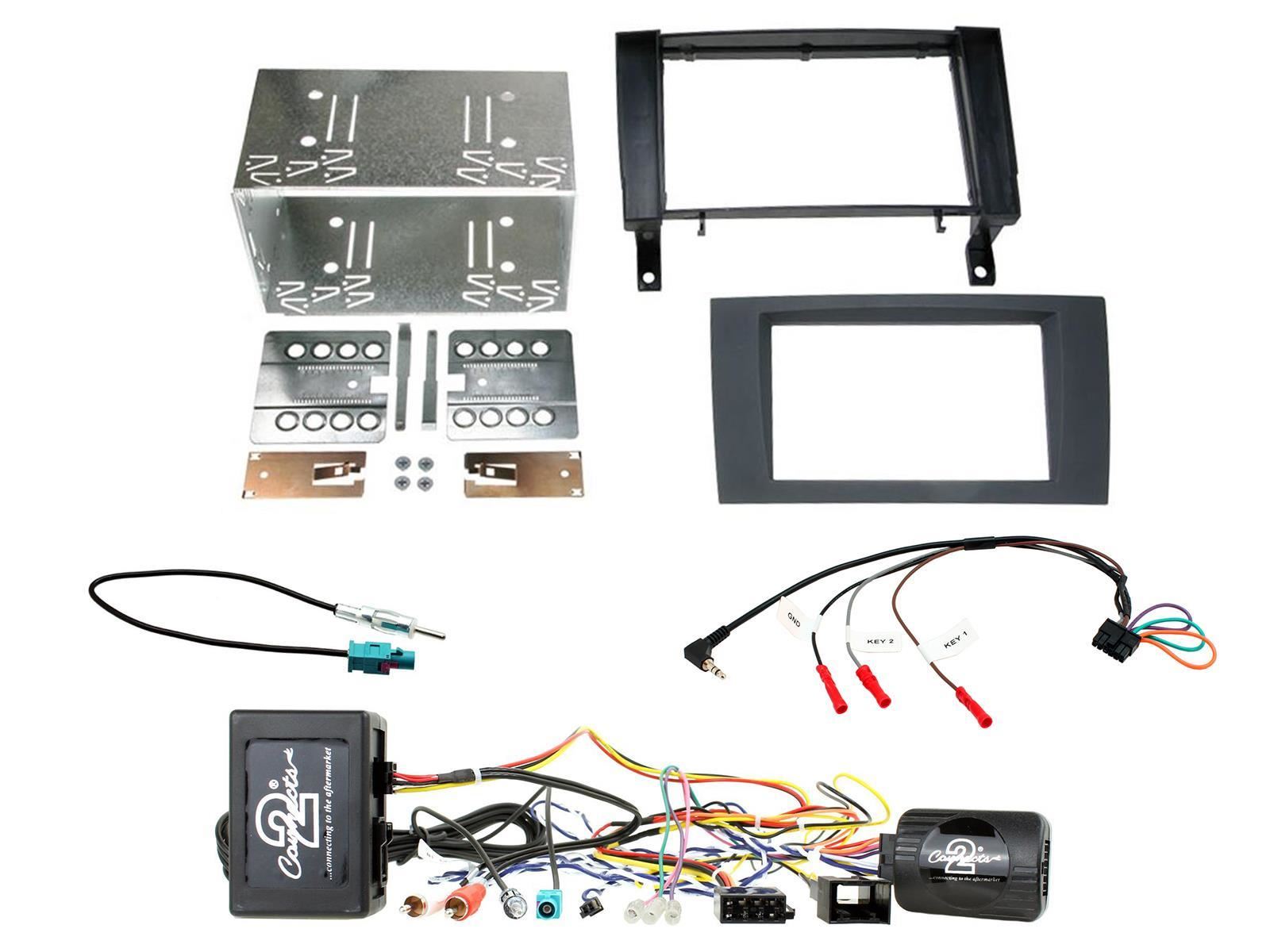 Connects2 CTKMB24 - Mercedes SLK 2004-2010 Double Din Fascia Installation Kit