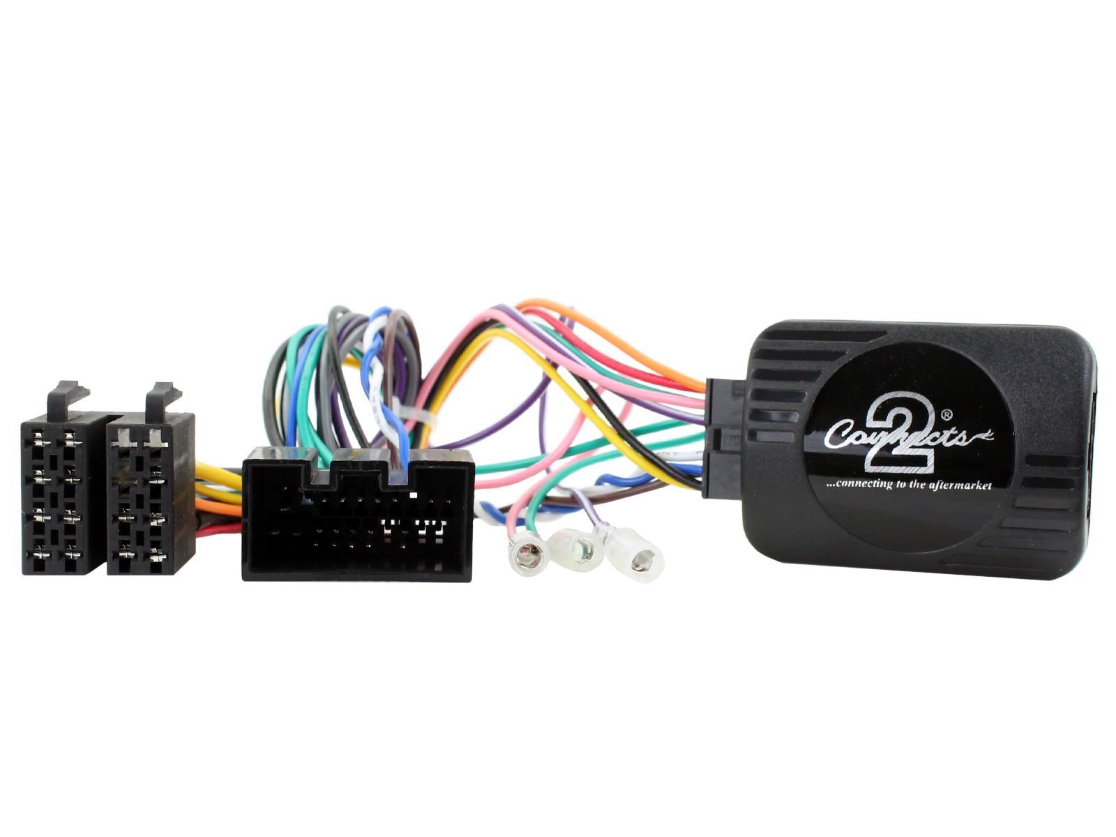 Connects2 CTKLR03 - Land Rover Freelander 2006 - 2014 Double Din Fascia & Steering Wheel Interface Installation Kit