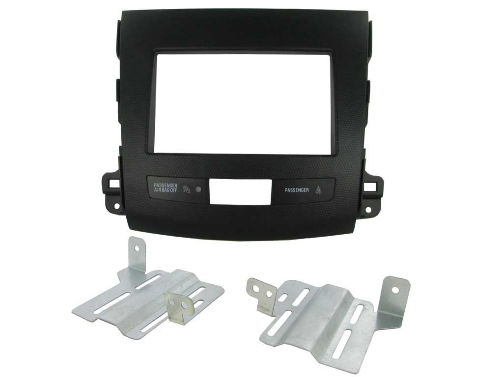 Grundig 6.8" Apple Android Double Din Stereo Fitting Kit + Steering Wheel Stalk Controls to fit Mitsubishi Outlander 07-10