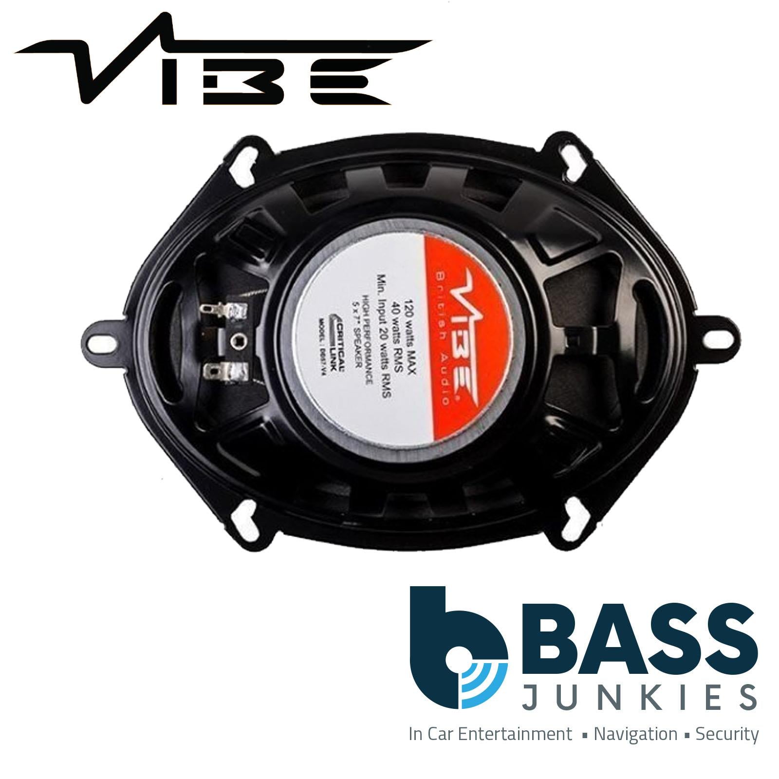 VIBE DB57-V4 Critical Link 5x7 Inch Dual Cone Car Single Speaker Replacement