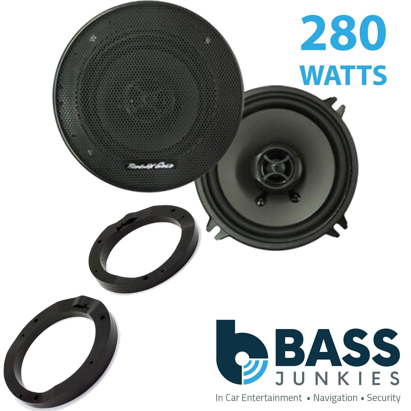 Phoenix Gold Z5CX 2-Way 130mm/13cm/5.25" Coaxial Speakers (Per Pair 280 Watts) Fits Mercedes E-Class 1996-02