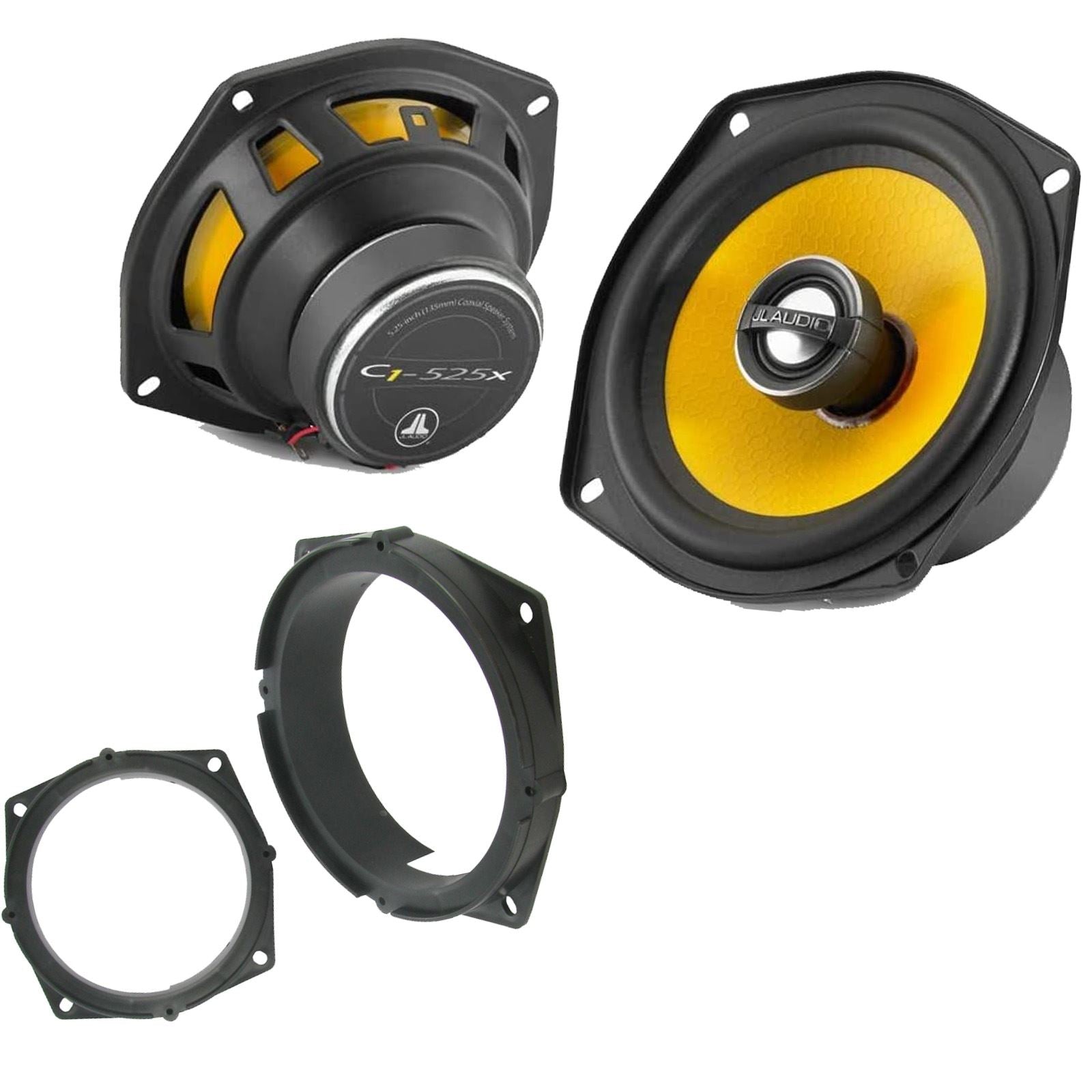 JL Audio C1-525X 2-Way 130mm/13cm/5.25" Coaxial Speakers (Per Pair 450 Watts) Fits Honda Accord 1999-03 | 2 03-09