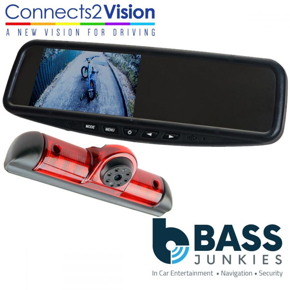 Connects2 CAM-FT1 Fiat Ducato 2015 Onwards Rear Brake Light Reversing Camera & 4.3" Mirror Screen