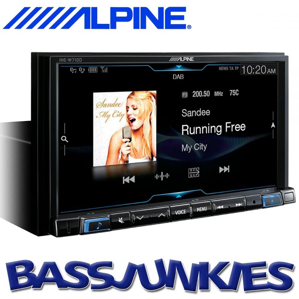 Alpine INE-W710D - 7" Bluetooth USB Aux HDMI DAB Sat Nav Apple Carplay Android Auto Mechless Car Stereo Radio & Alpine Reverse Camera