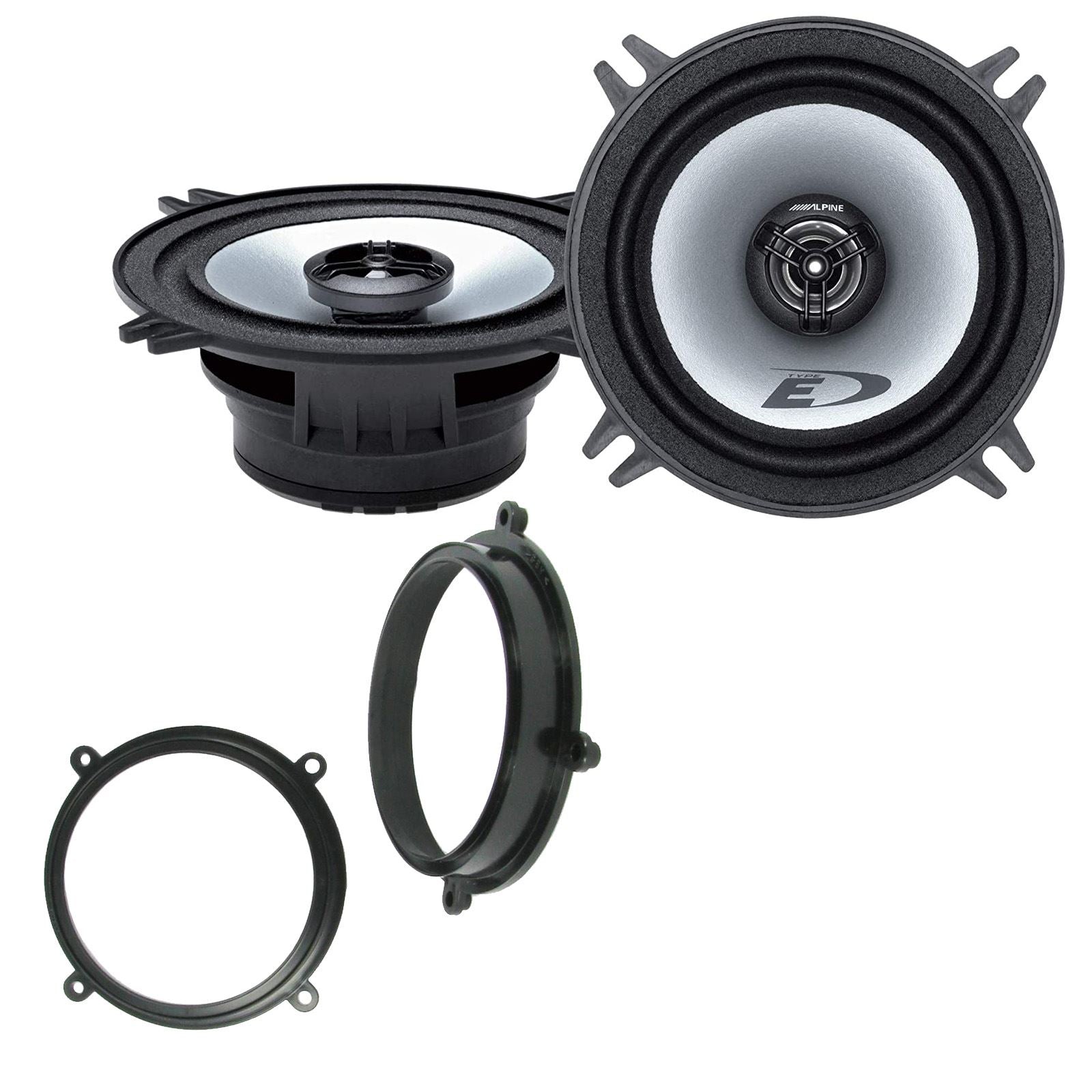 Alpine SXE-1325S 2-Way 130mm/13cm/5.25" Coaxial Speakers (Per Pair 400 Watts) Fits Fiat Bravo 1995-01 | Brava 95-01 | Marea 96-02