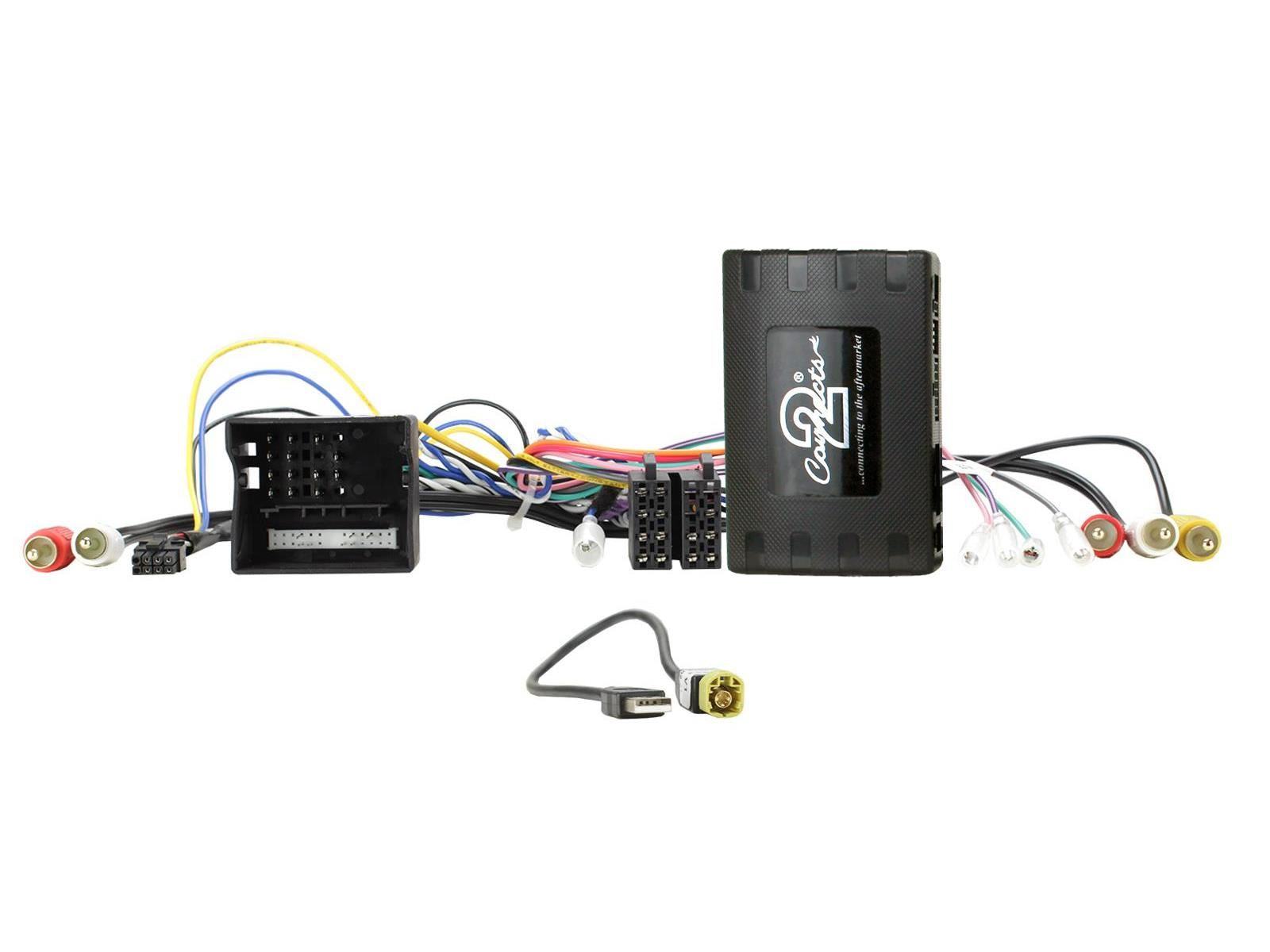 Grundig 6.8" Apple Android Double Din Stereo Fitting Kit + Steering Wheel Stalk Controls to fit Porsche Cayenne 2011-16