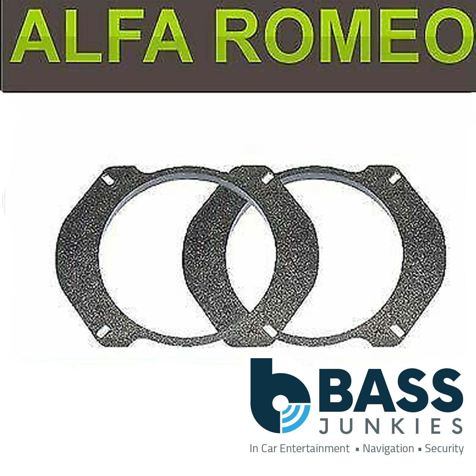 Connects2 CT25AR01 - Alfa Romeo GTV Spider 130mm 13cm 5.25" Rear Door Car Speaker Fitting Adaptor Brackets