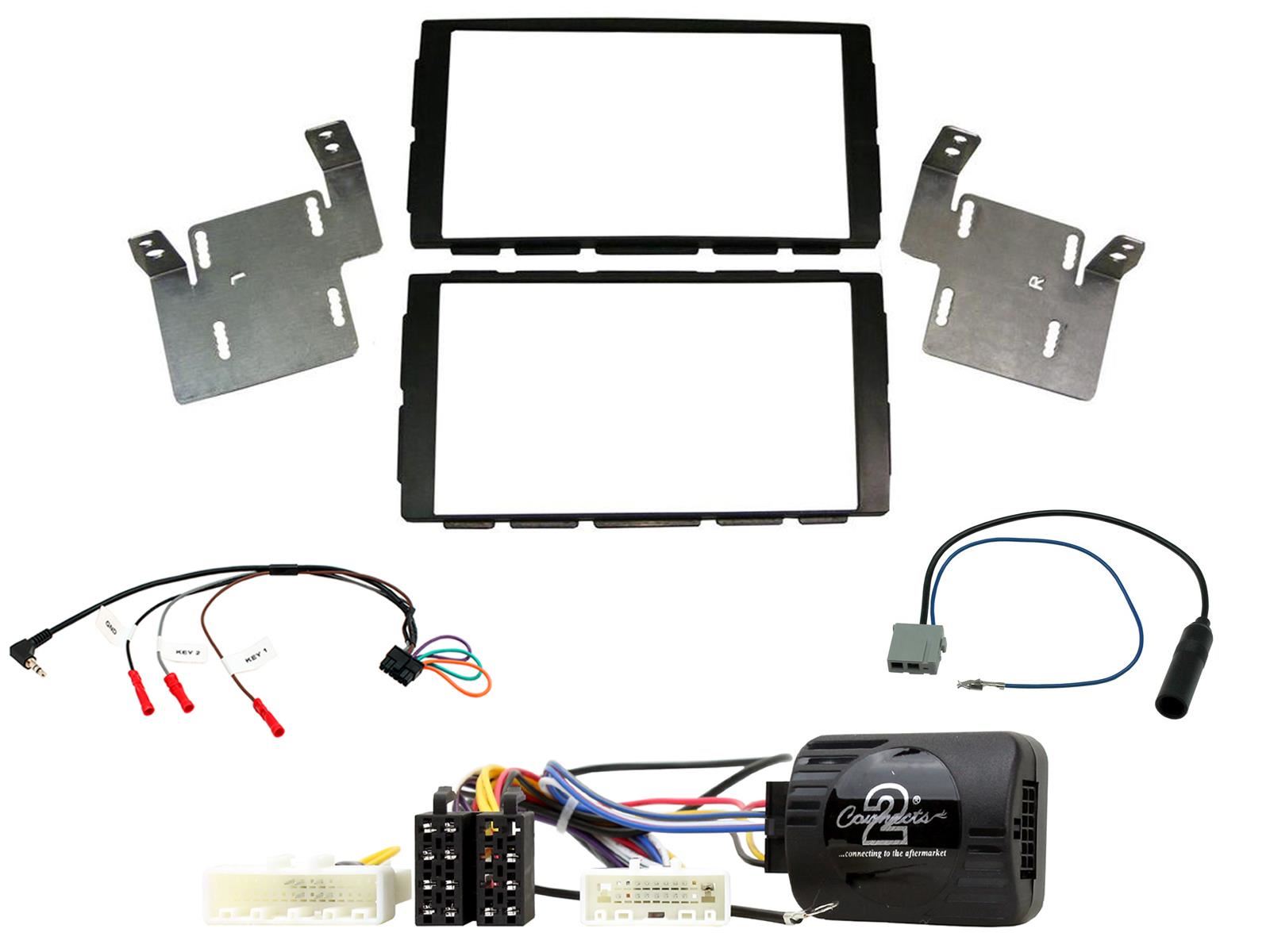 SONY 6.2" Screen Blutooth Double Din Stereo Fitting Kit + Steering Wheel Stalk Controls to fit Nissan Note 2012-17