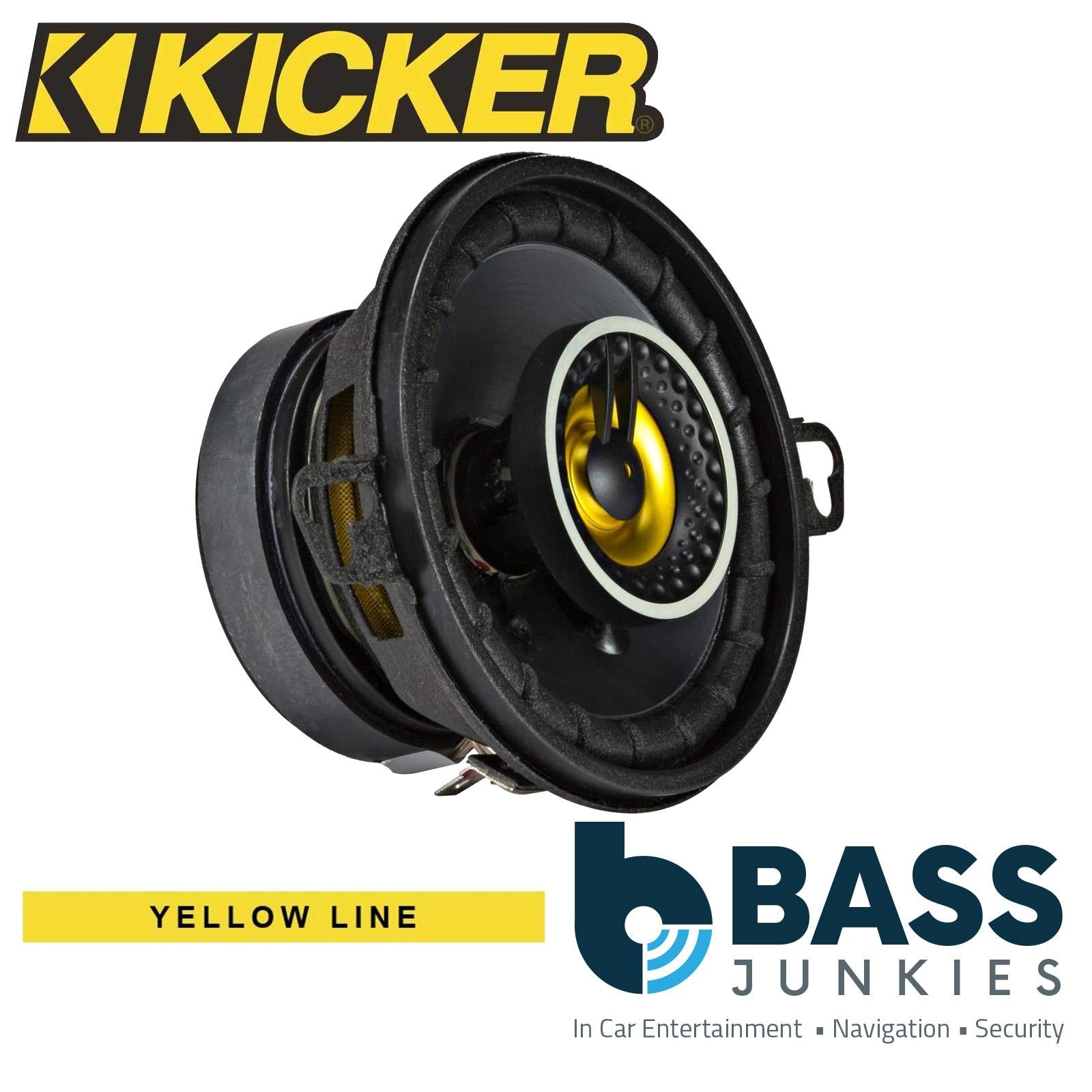 Kicker CS Series 46CSC35 - 3.5" 180 Watts Coaxial 2-Way Car Top Dash Dashboard Speakers (Pair)