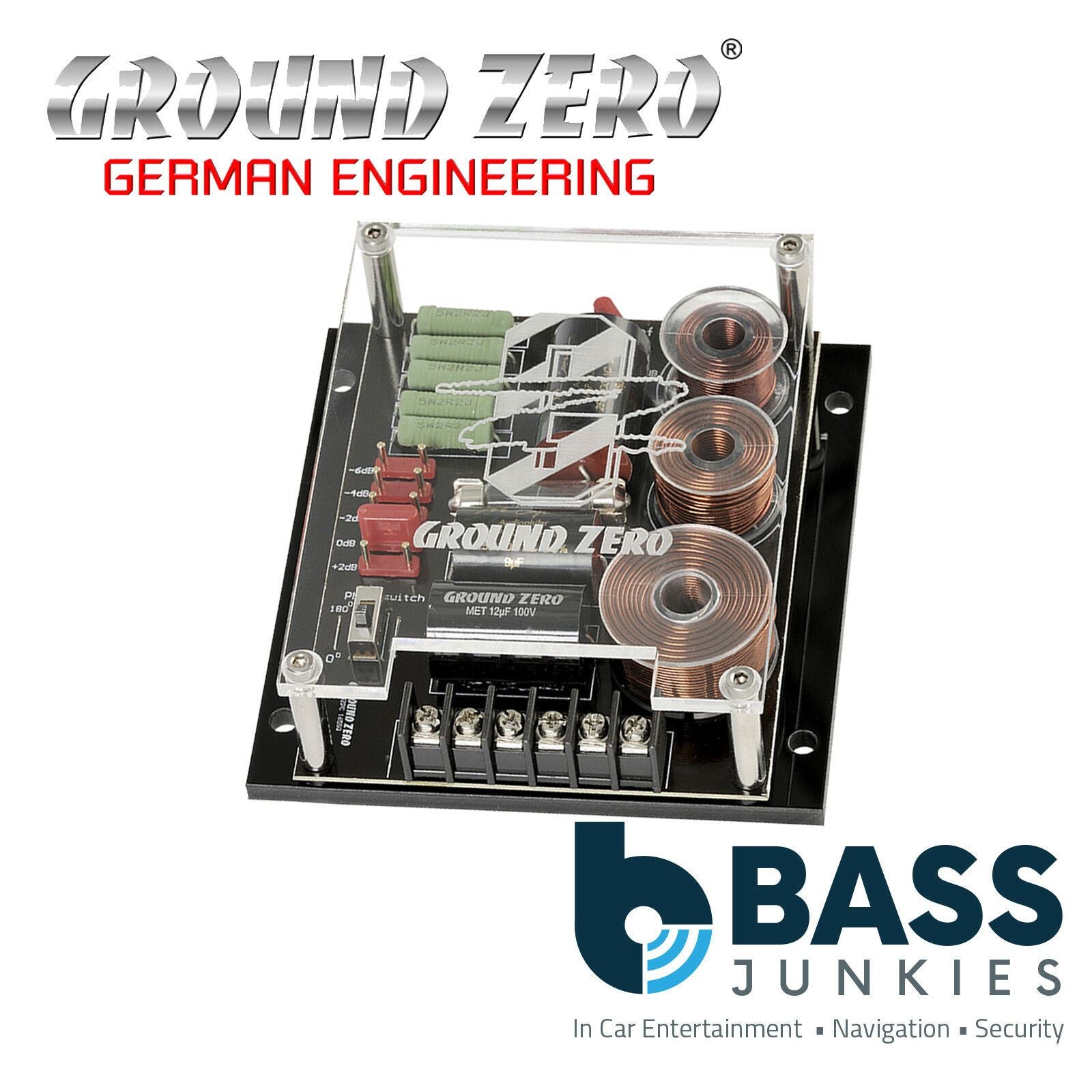 Ground Zero GZPX 165SQ - High end 2-way Bi-Ampable Car Speaker Crossover