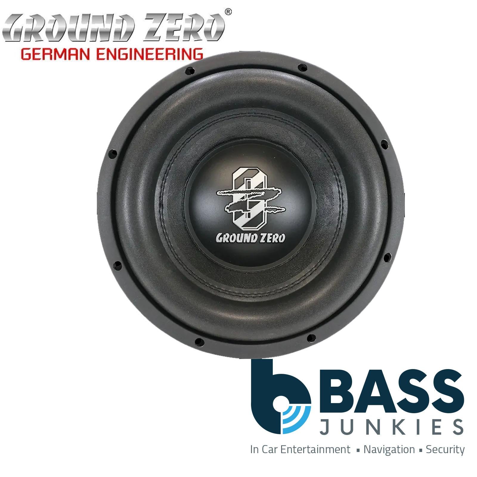 Ground Zero GZRW 25-D2 - 600 Watts RMS 10" Inch Dual 2 Ohm Car Subwoofer