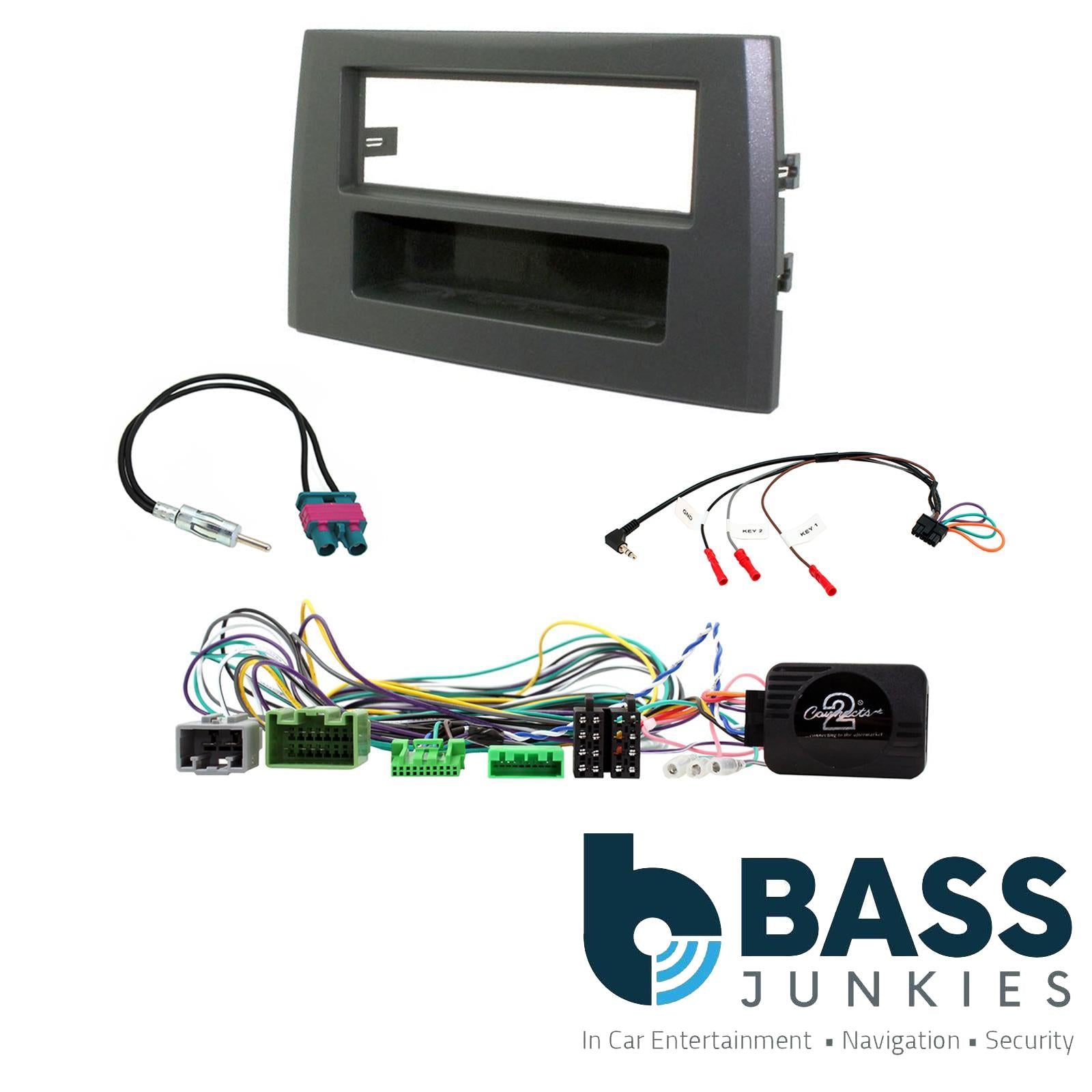 Connects2 CTKVL03 - Volvo XC90 2004 - 2014 Single Din Fascia and Steering Wheel Interface Installation Kit