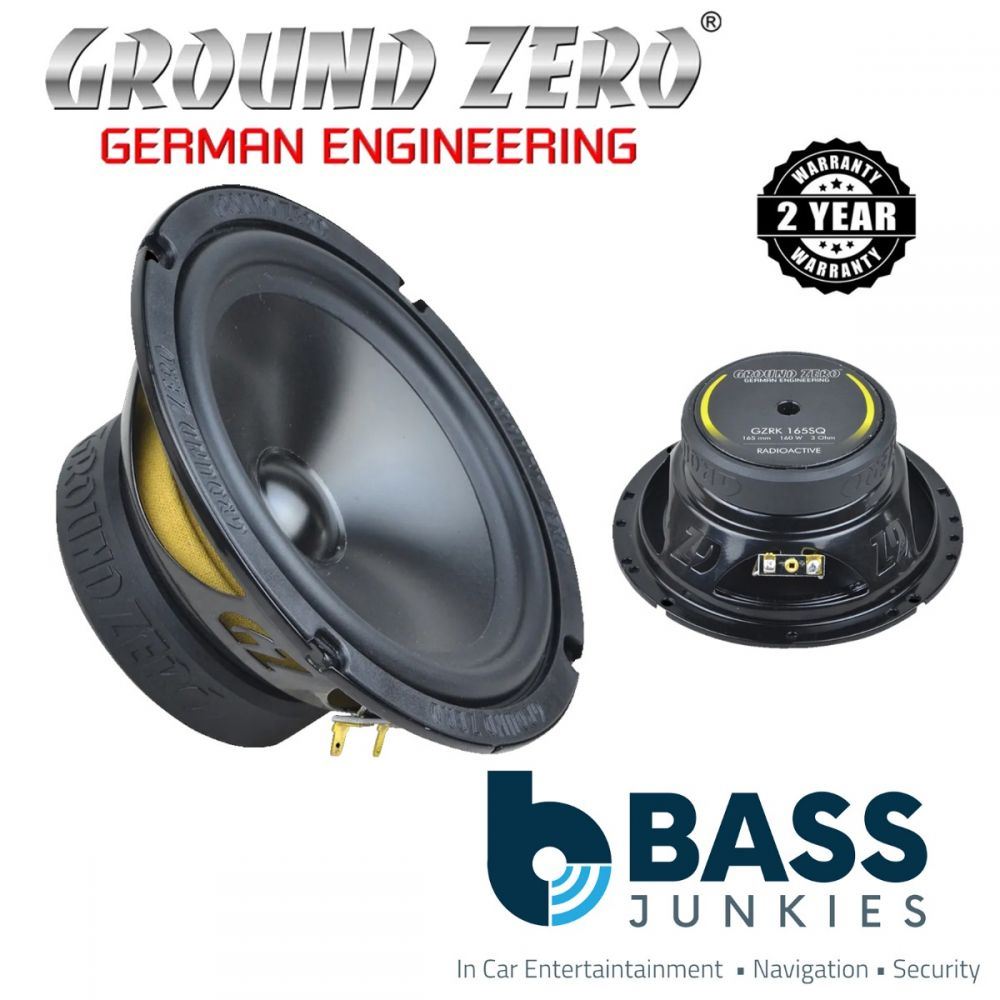 Ground Zero Radioactive GZRK 165SQ - 165mm / 6.5" 110 WRMS Midwoofer