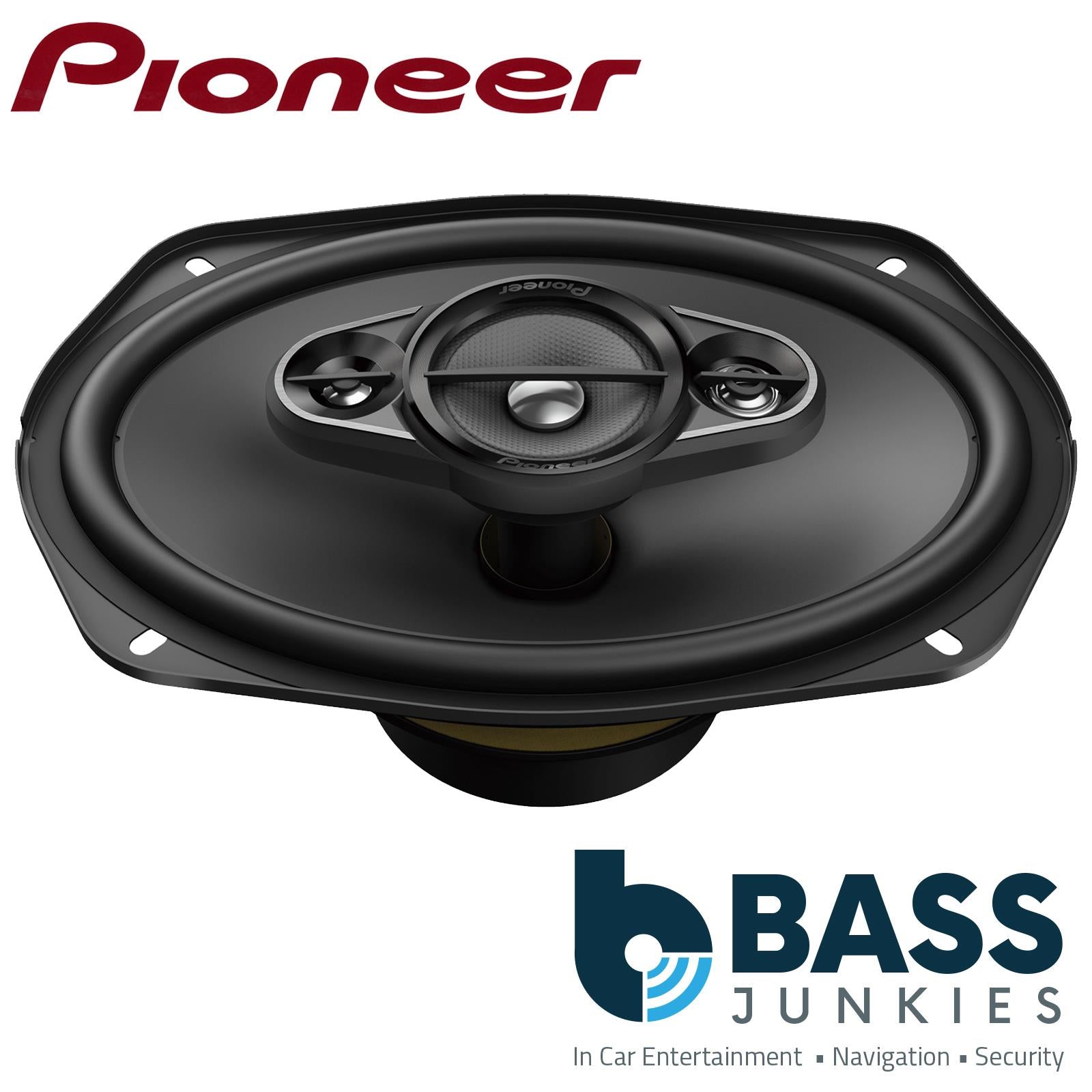 Pioneer TS-A6980F - 6" x 9" 1300 Watts 4-Way Car Coaxial Shelf Speakers