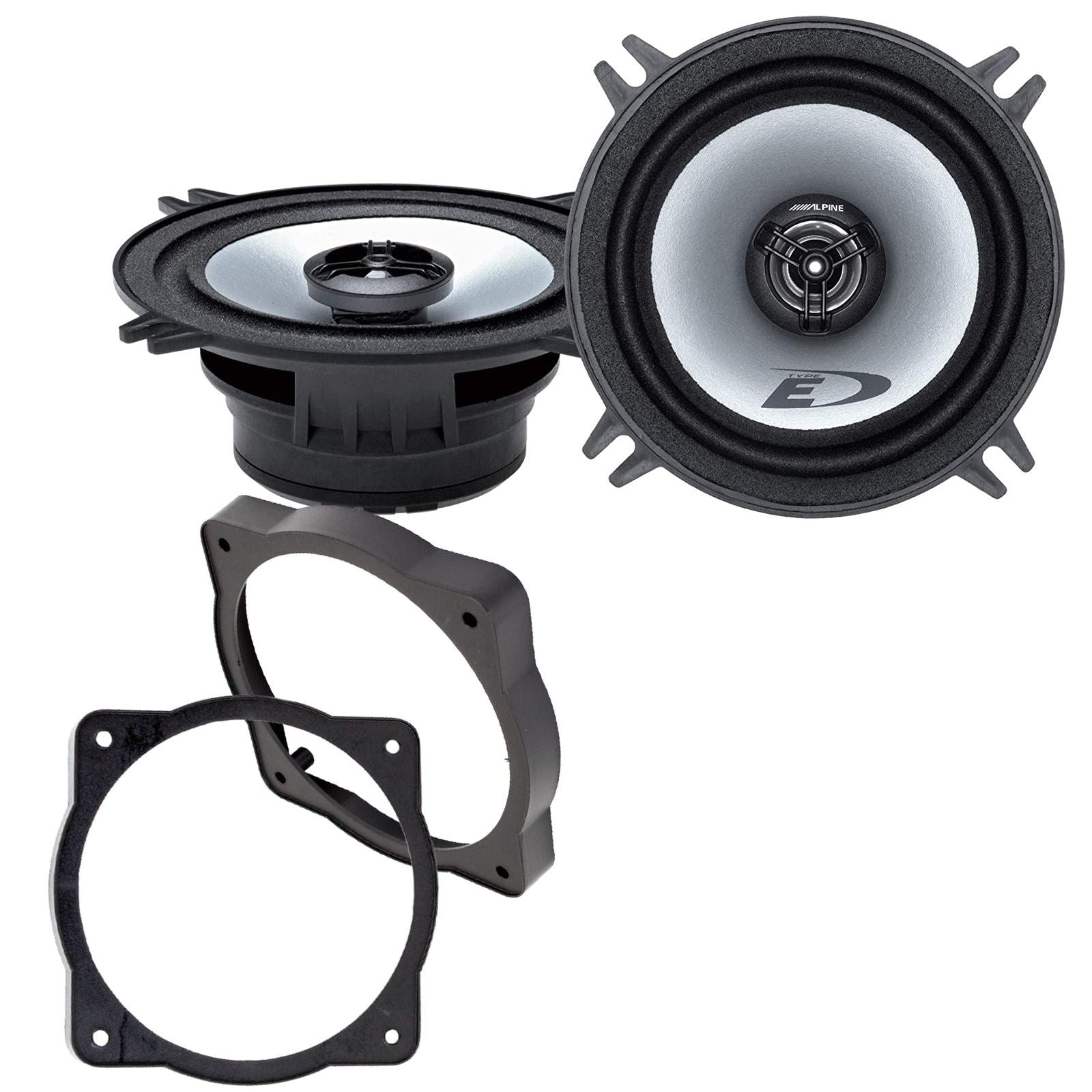 Alpine SXE-1325S 2-Way 130mm/13cm/5.25" Coaxial Speakers (Per Pair 400 Watts) Fits Universal