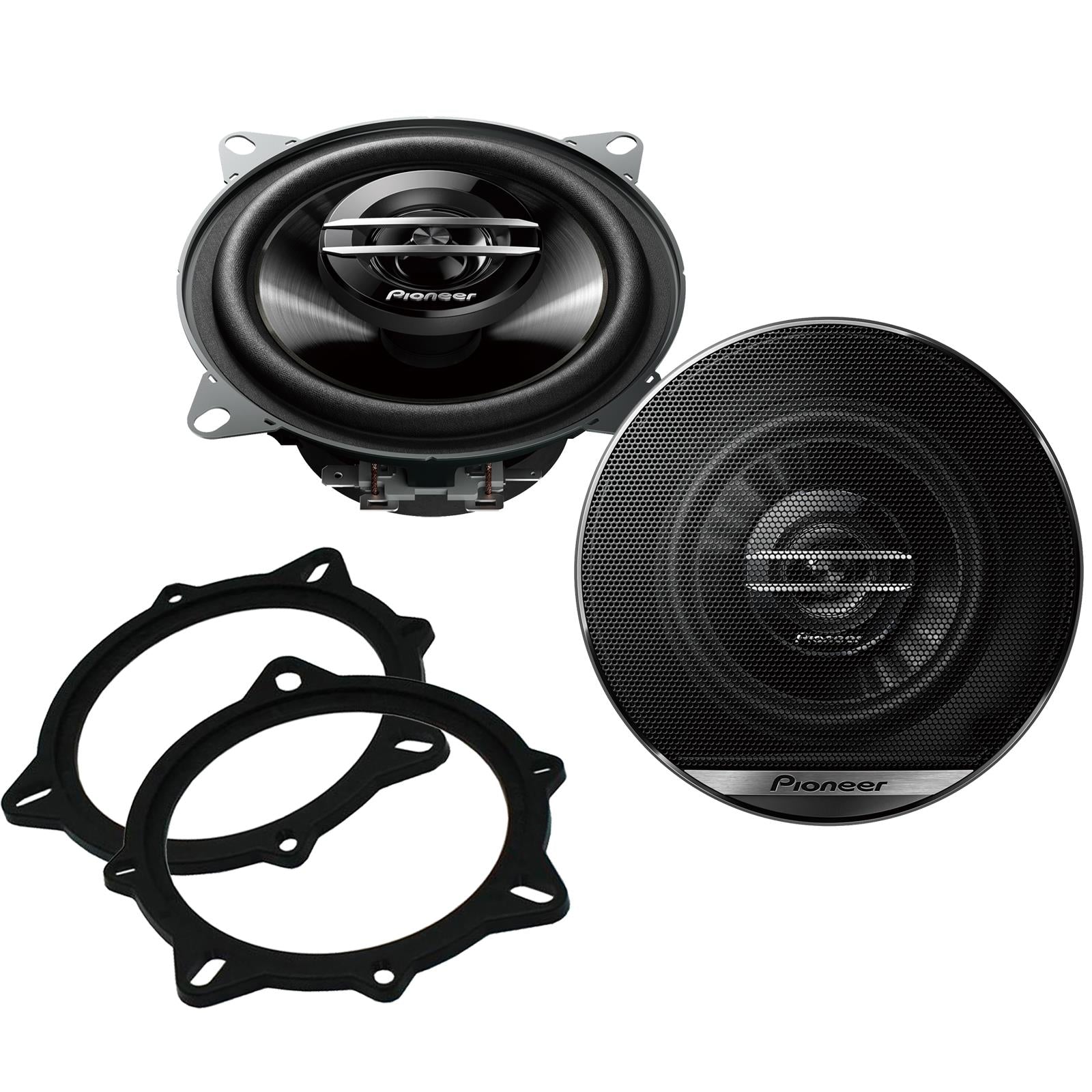 Pionner TS-G1020F 100mm/10cm/4" 2-Way Coaxial Car speakers (Per Pair Max 420|60 watts RMS) Fits BMW 5-Series 2006-10 | X1 09-15 | X3 06-10 | X5 06-13 | 3-Series 05-12