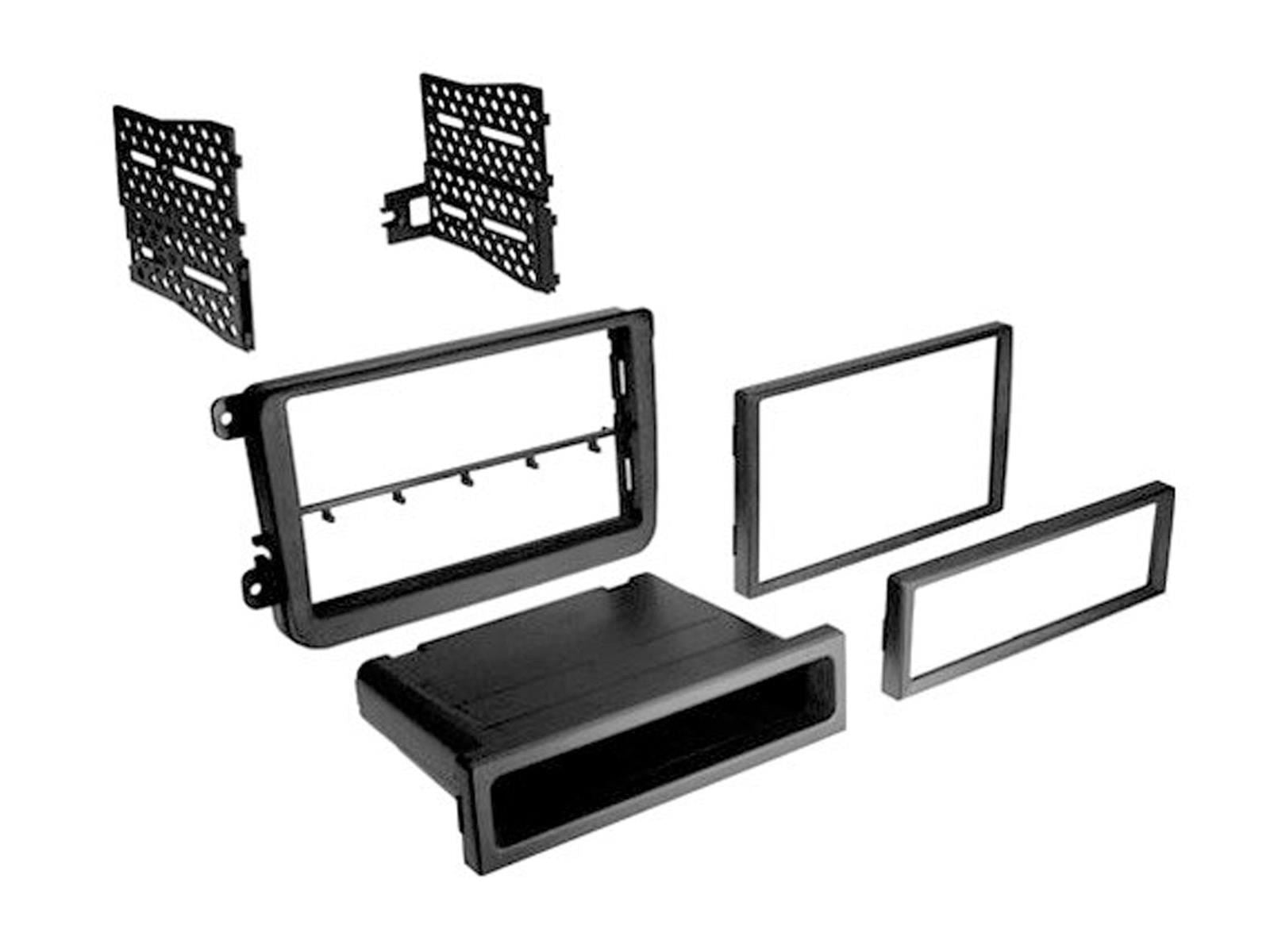 Double Din Stereo Fitting Kit + Steering Controls fit VW Tiguan 15-15|Amarok 16-21|Crafter 17-21|Caddy 15-20|Beetle 15-|Jetta 11-18|Transporter T6 15-|Scirocco 15-17|Grand California 17-|Sharan 15-21