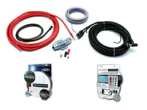 Connects2 PRO-EIGHT - 720 Watts 8AWG Gauge Power Ground RCA Car Amplifier Wiring Kit