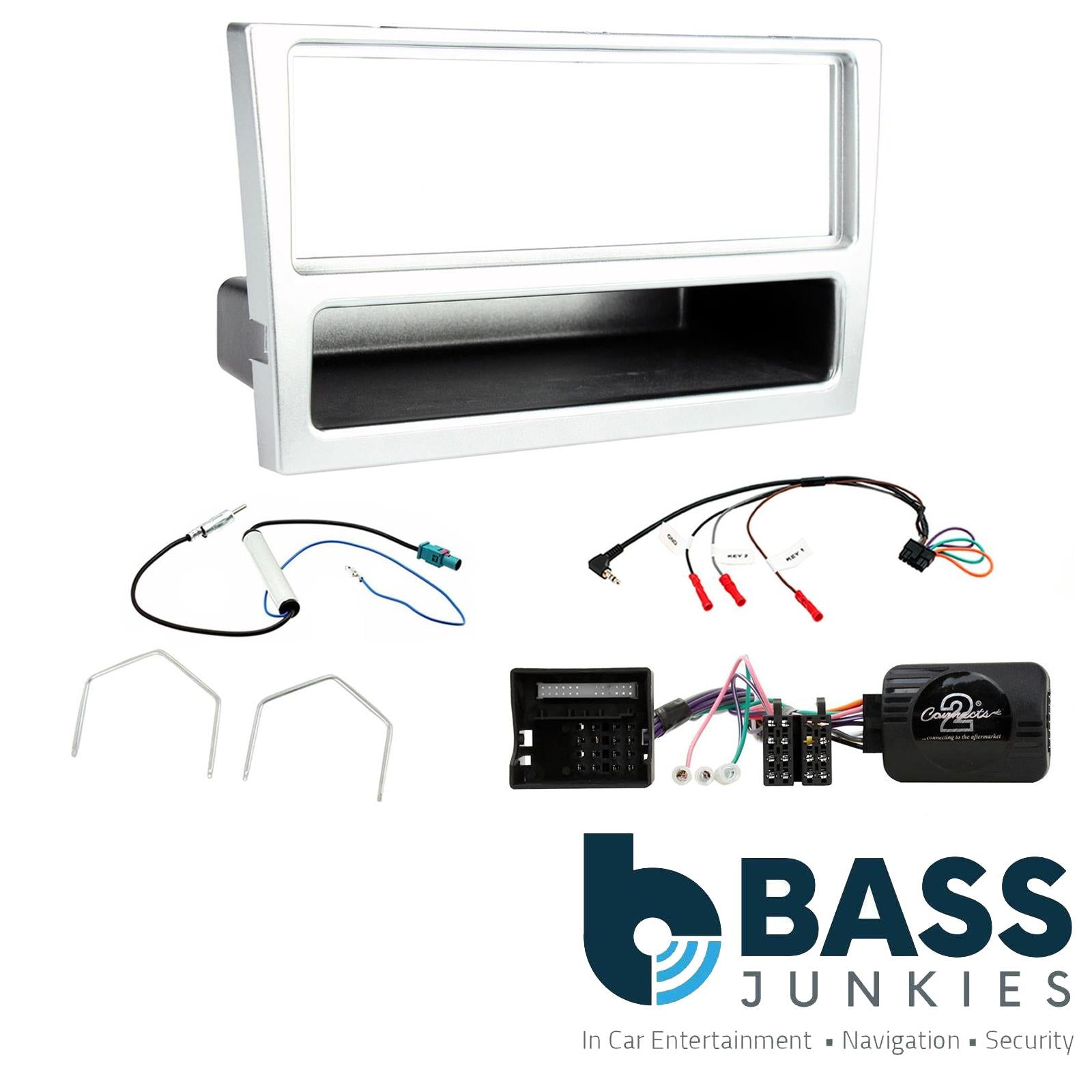 Connects2 CTKVX15 - Vauxhall Single Din Fascia & Steering Wheel Interface Installation Kit