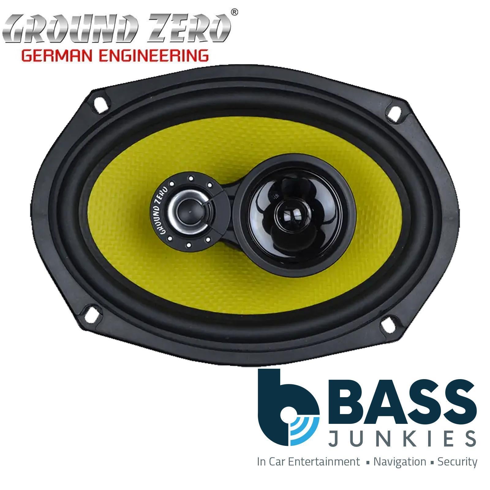 Ground Zero GZTF 69X 6x9 Inch 3-way Car Audio Coaxial Speaker System