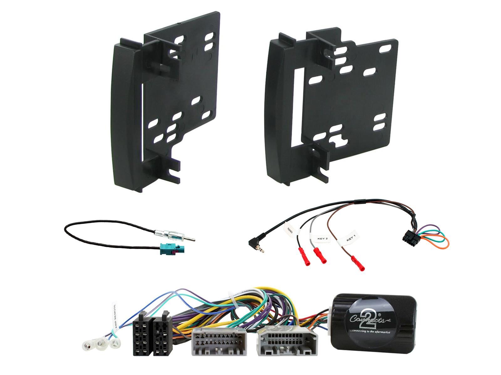 Grundig 6.8" Apple Android Double Din Stereo Fitting Kit + Steering Wheel Stalk Controls to fit Chrysler Sebring 2007-10 | Dodge Nitro 2007-12 | Dodge Avenger 2007-09