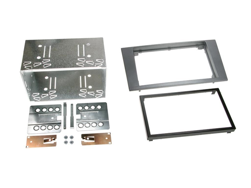 Grundig 6.8" Apple Android Double Din Stereo Fitting Kit + Steering Wheel Stalk Controls to fit Ford Mondeo 2004-07