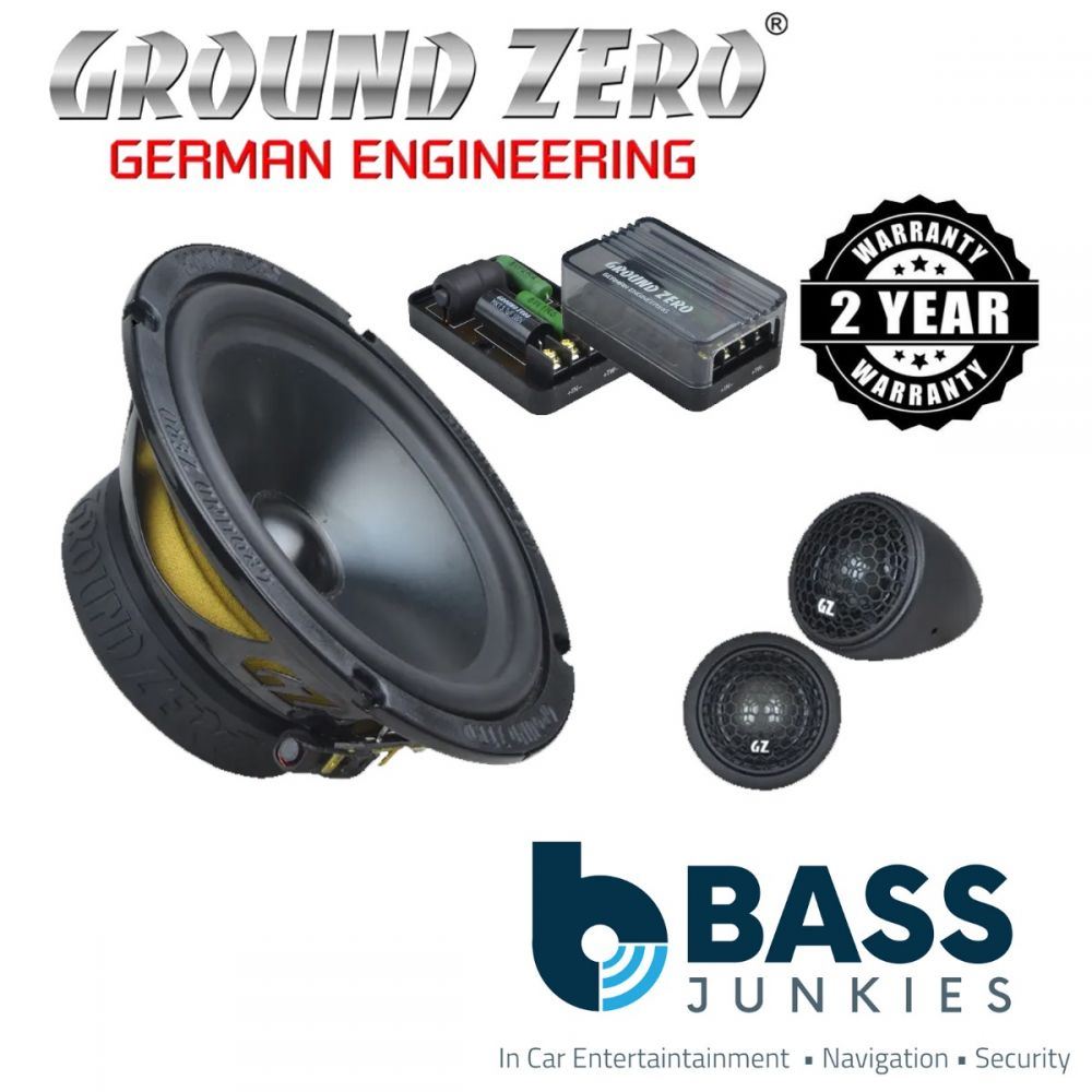 Ground Zero Radioactive GZRC 165.2SQIV - 6.5" 120W 2 Way Component Car Speakers