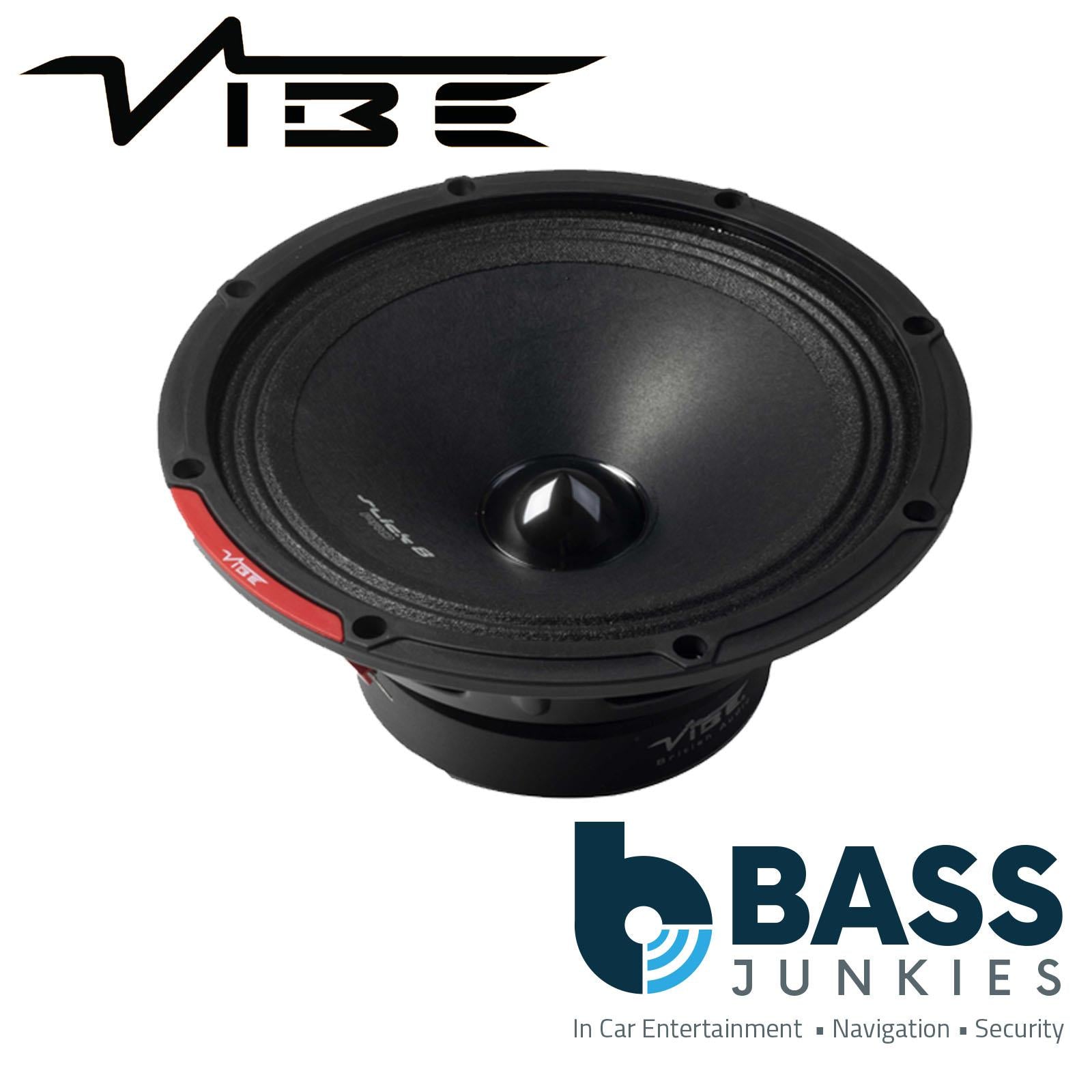 VIBE SLICKPRO8M-V0 8" 206mm 1-Way 450 Watts Car Pro Audio Midrange Speakers