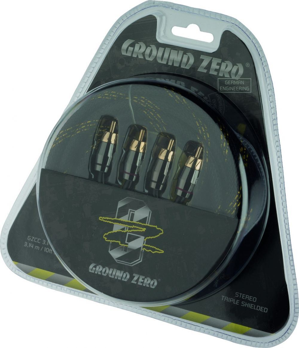 Ground Zero GZCC 3.14X-TP - 3.14m Pi-Sized RCA / cinch cable