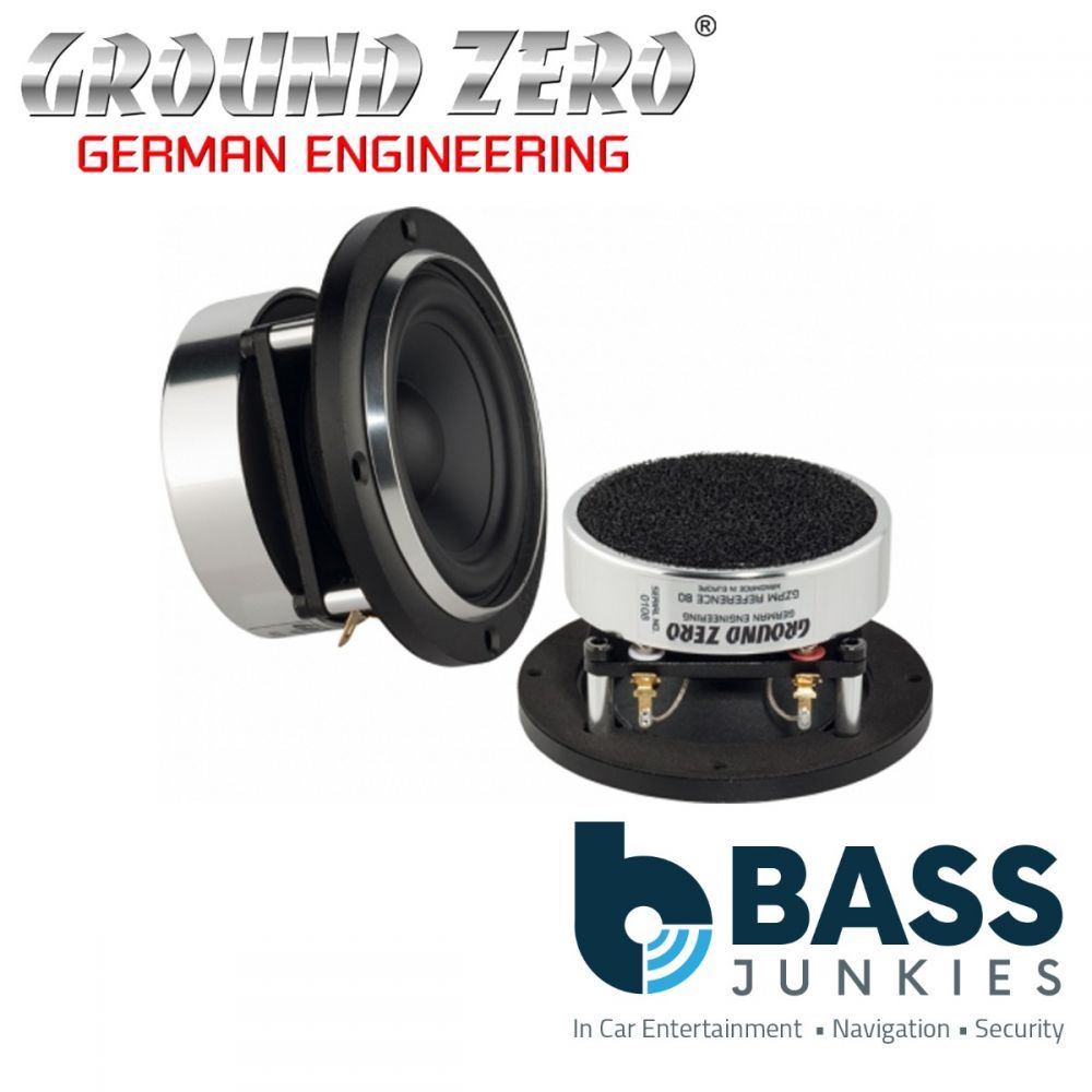 Ground Zero GZPM Reference 80 - 3.15” Inch 8cm 120 Watts Midrange Car Speaker