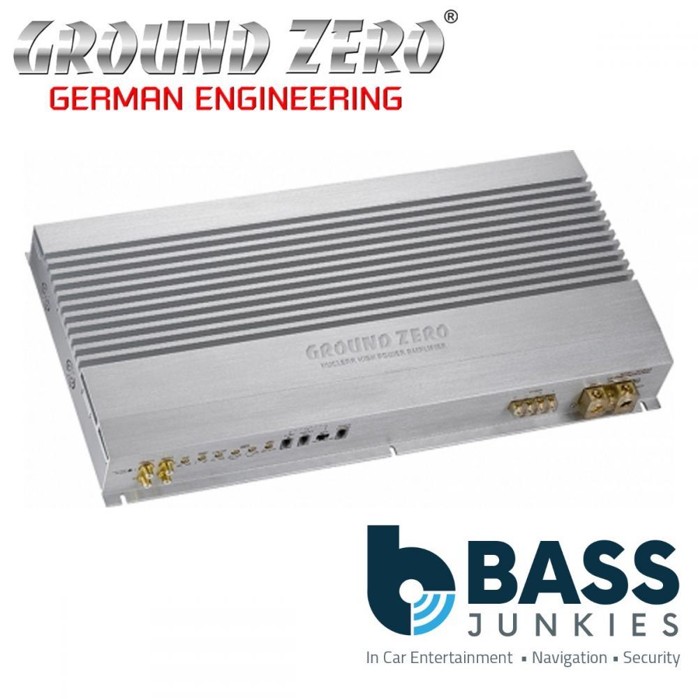 Ground Zero GZNA 1.2550DXII - Class-D 2400 Watts 1-Ohm Stable Monoblock Car Amp Amplifier