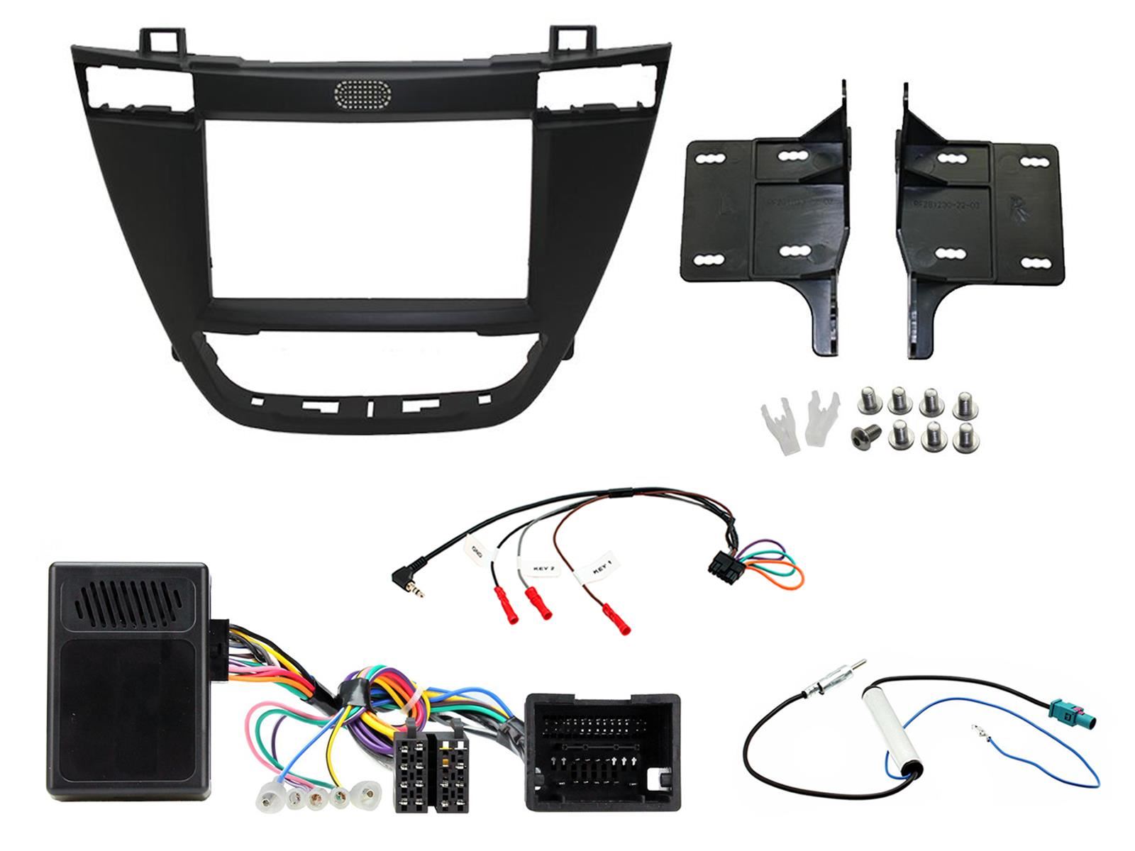 Connects2 CTKVX02 - Vauxhall Insignia 2008 - 2013 Double Din Fascia & Steering Wheel Interface Installation Kit