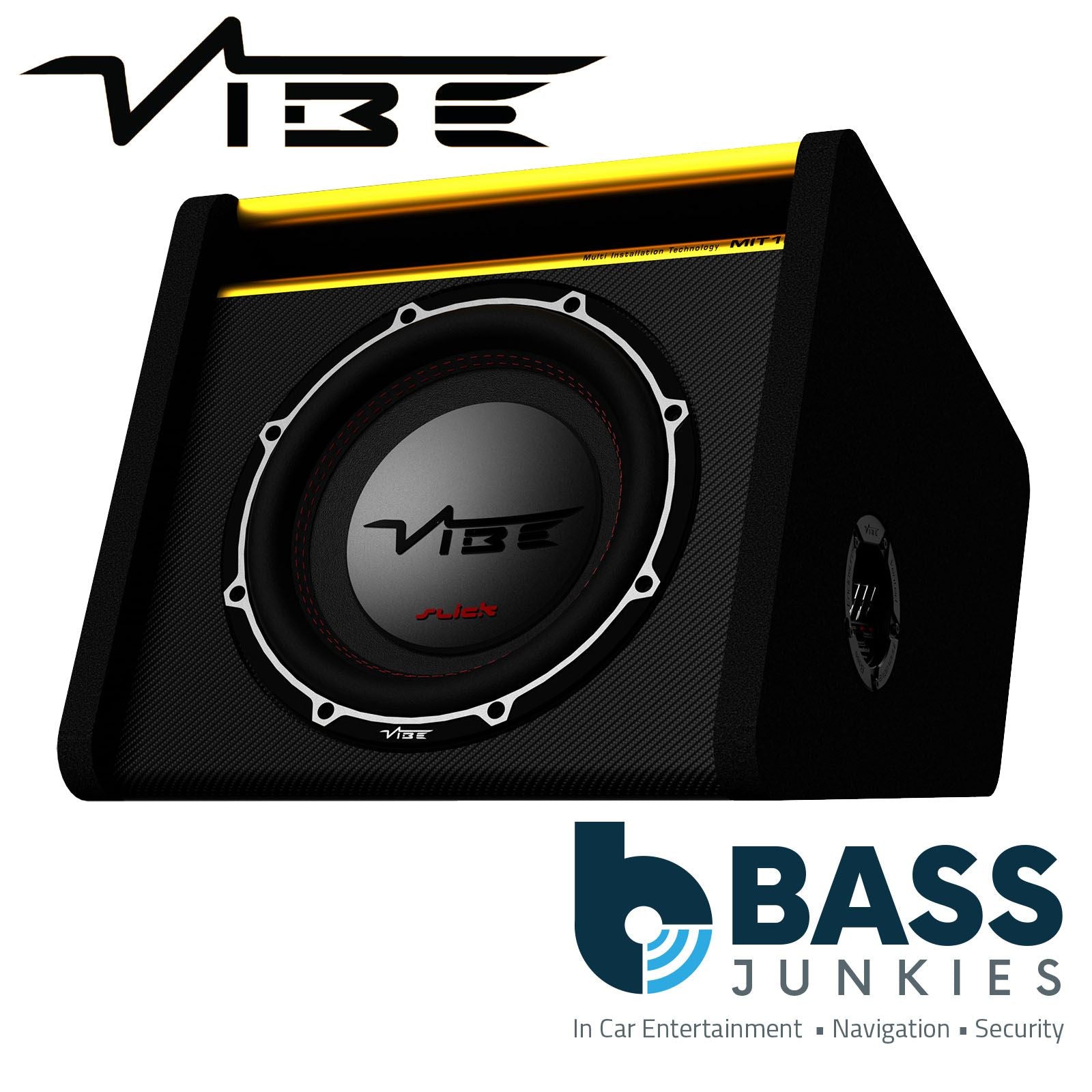 Vibe SLICKMIT12-V3 12 inch Car Sub Bass Passive Enclosure 500W 1500W Max Power